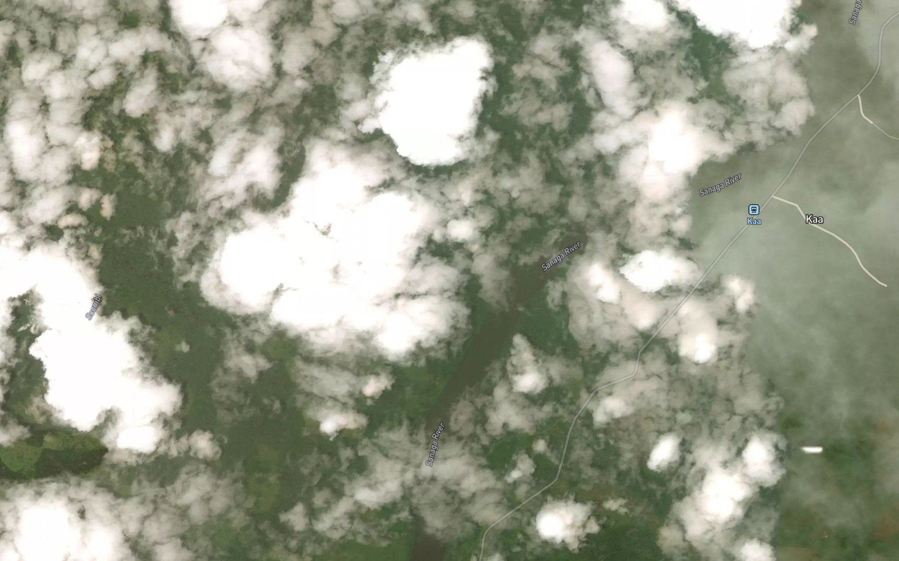 Satellite map of the Mewonge