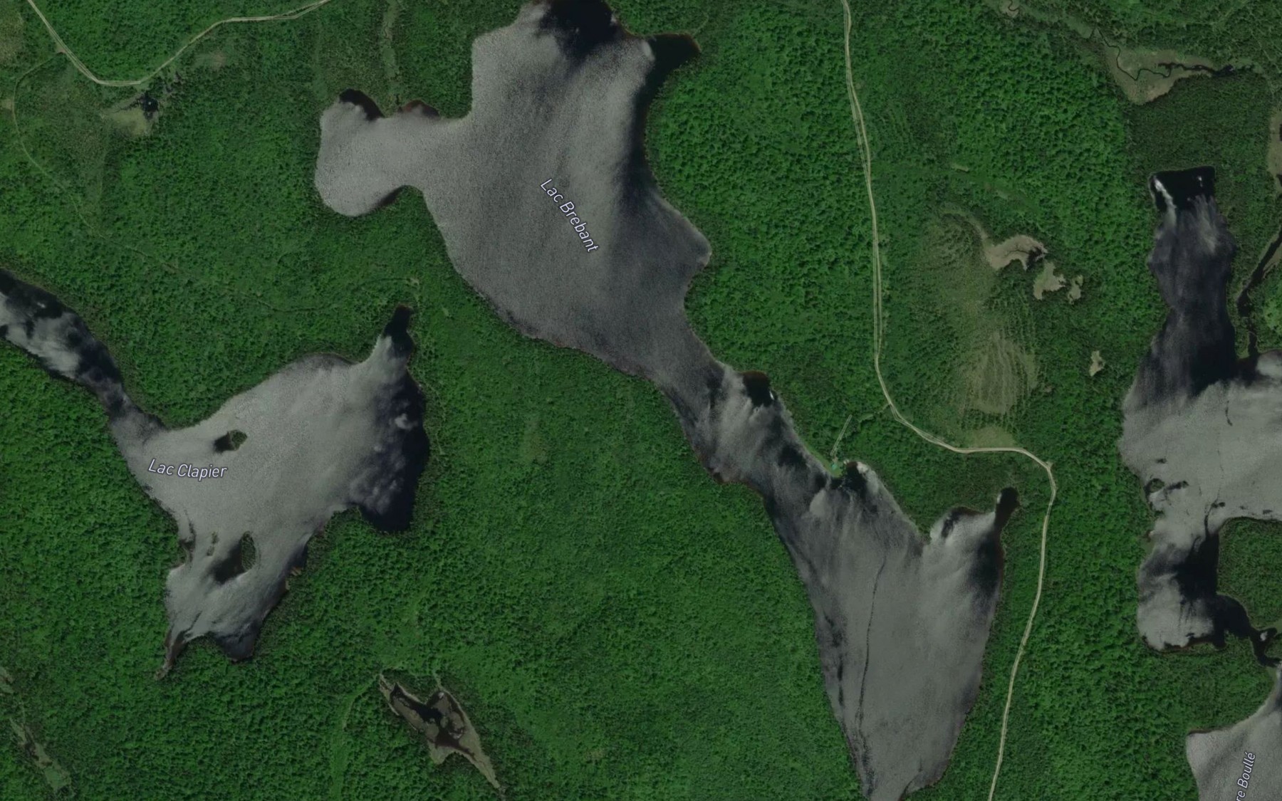Satellite map of the Lac Brebant