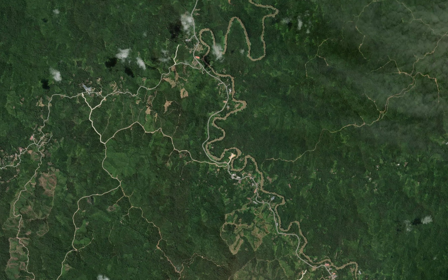 Satellite map of the Tanjong Senggang