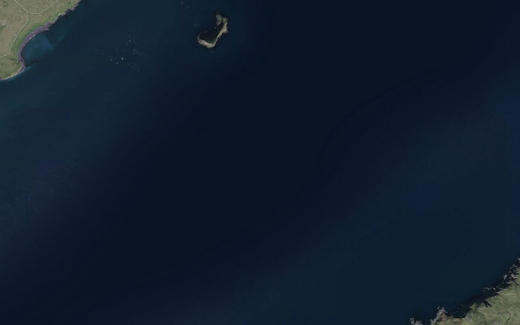 Satellite map of the Umnak Pass