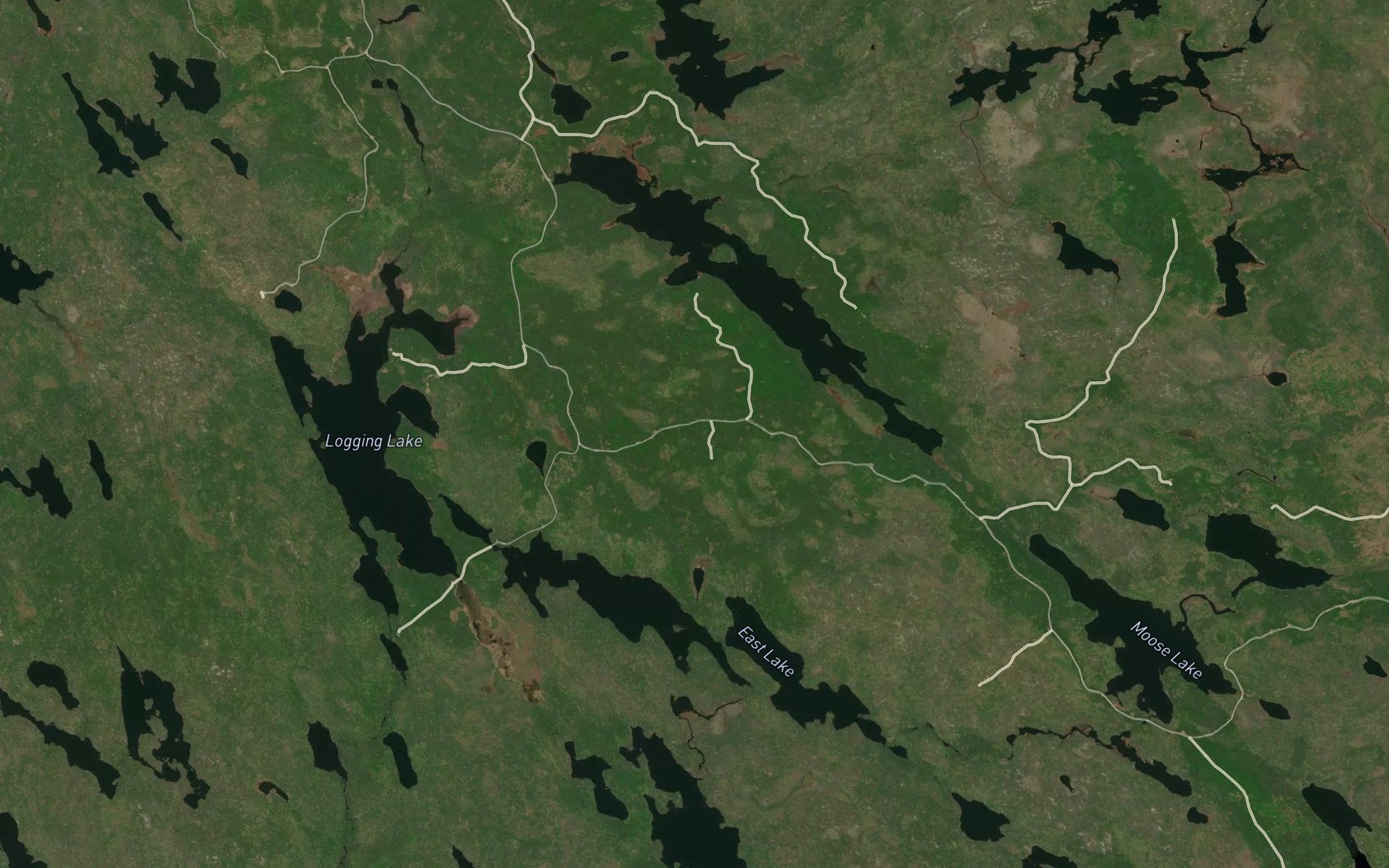 Satellite map of the Crazy Colls Slough Hole