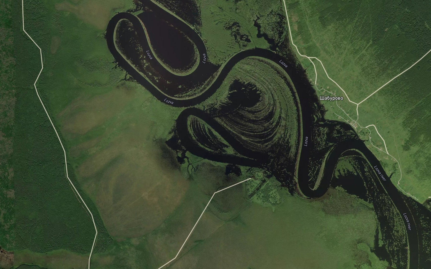 Satellite map of the Ozero Agapovskoye