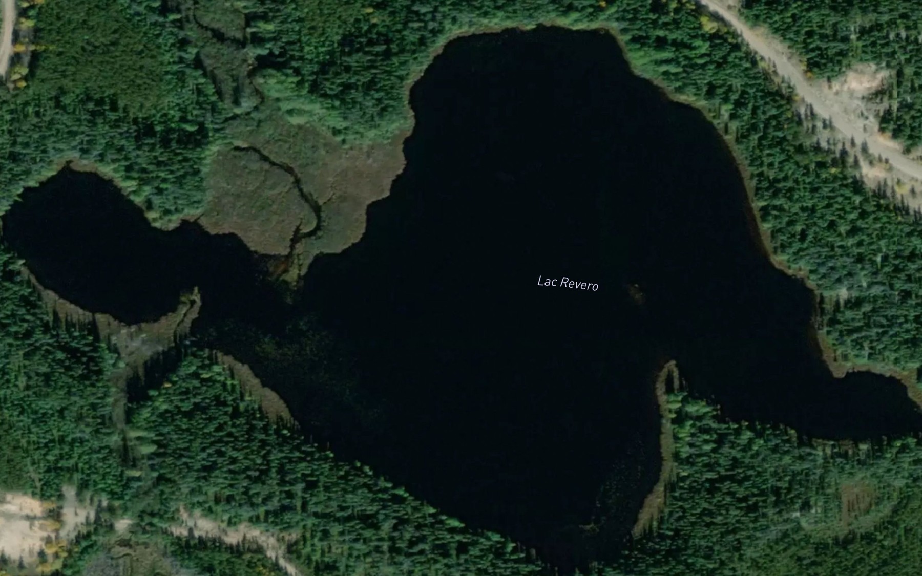 Satellite map of the Lac Revero