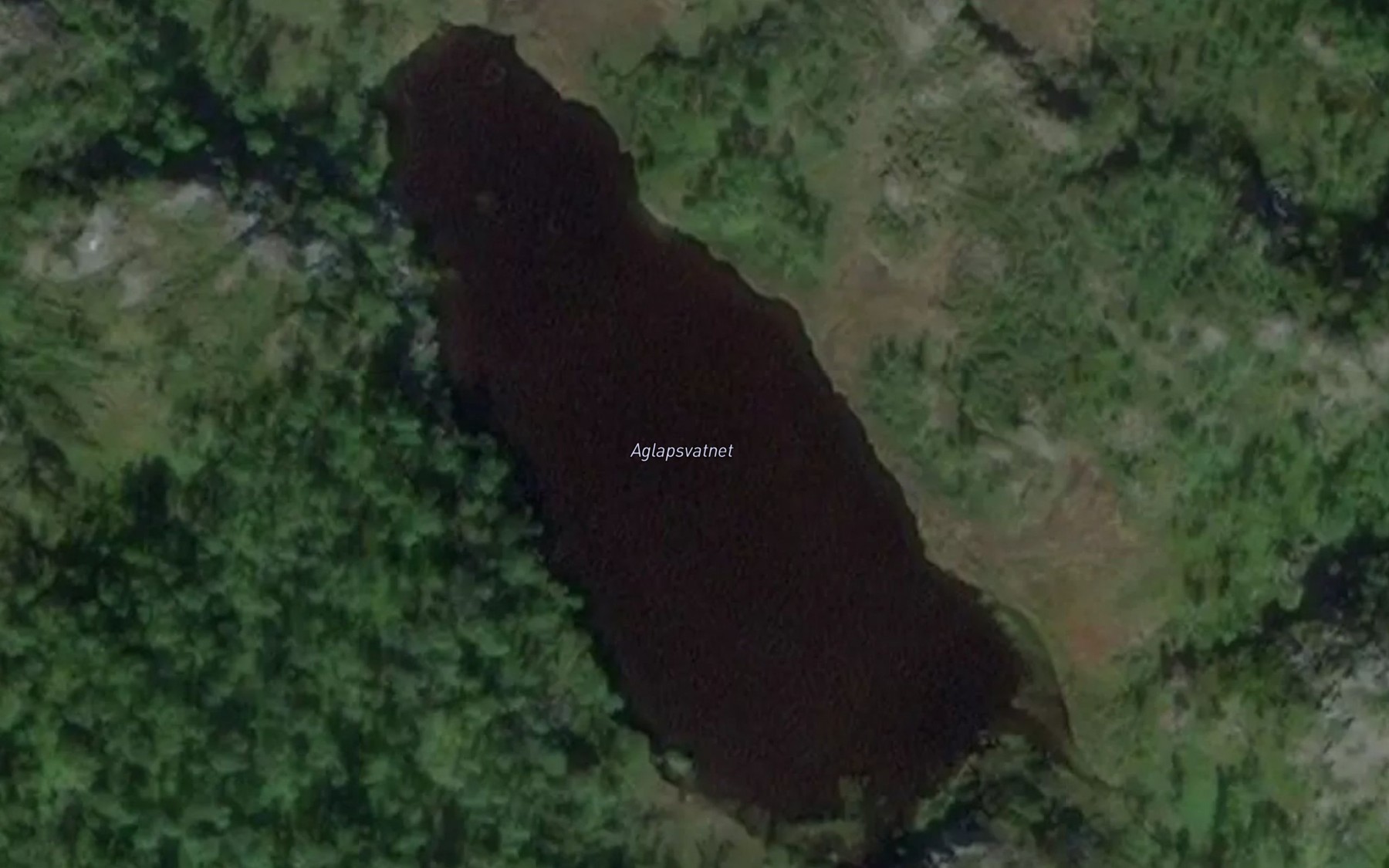 Satellite map of the Aglapsvatnet