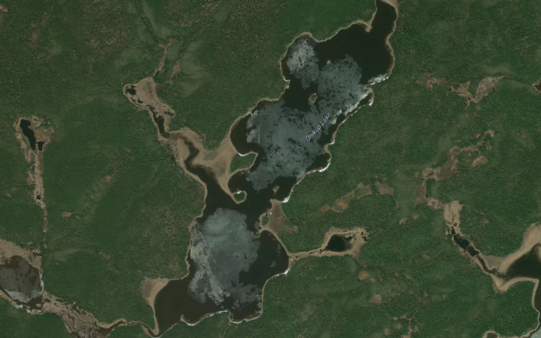 Satellite map of the Onikup Lake