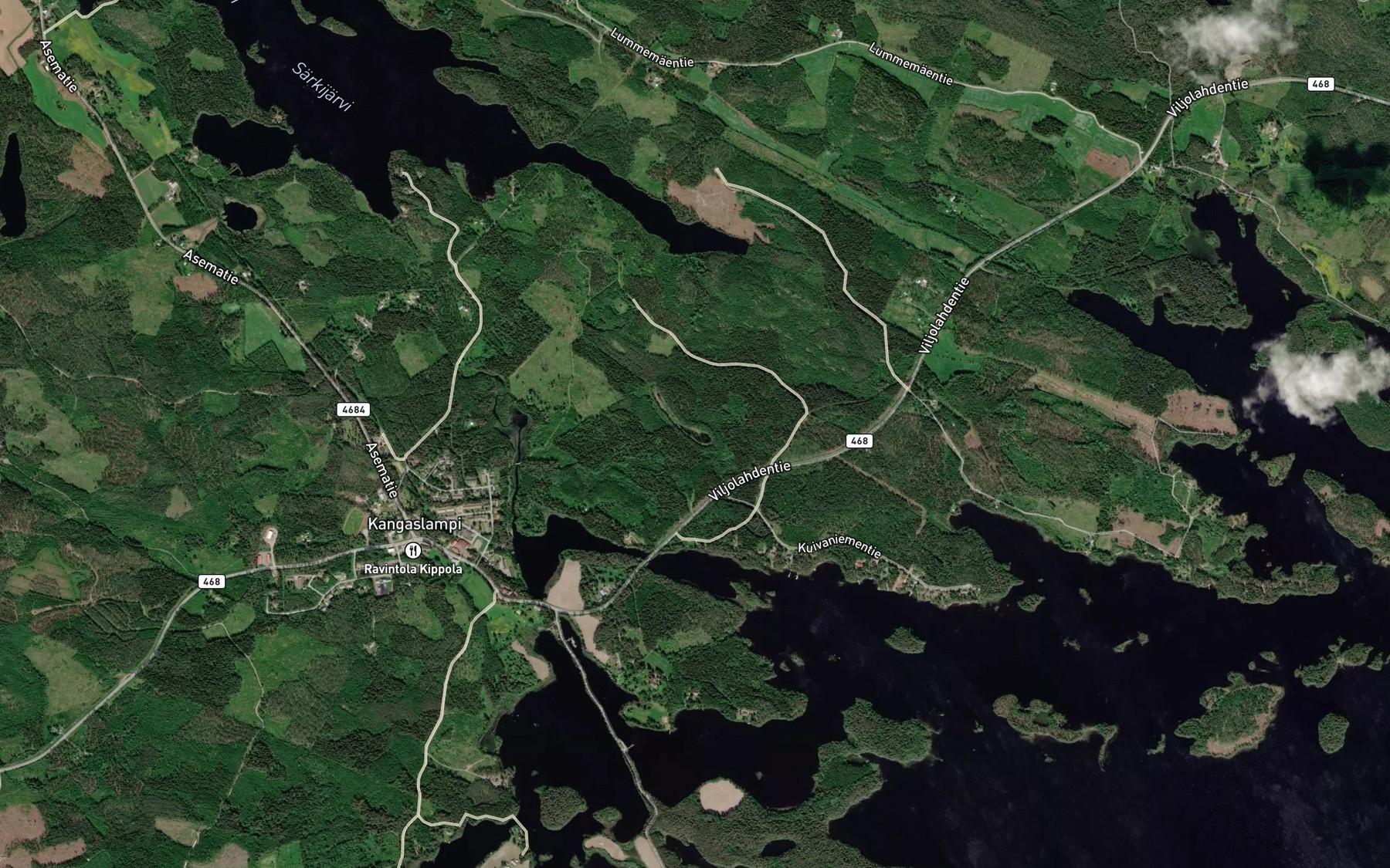 Satellite map of the Harkajarvi