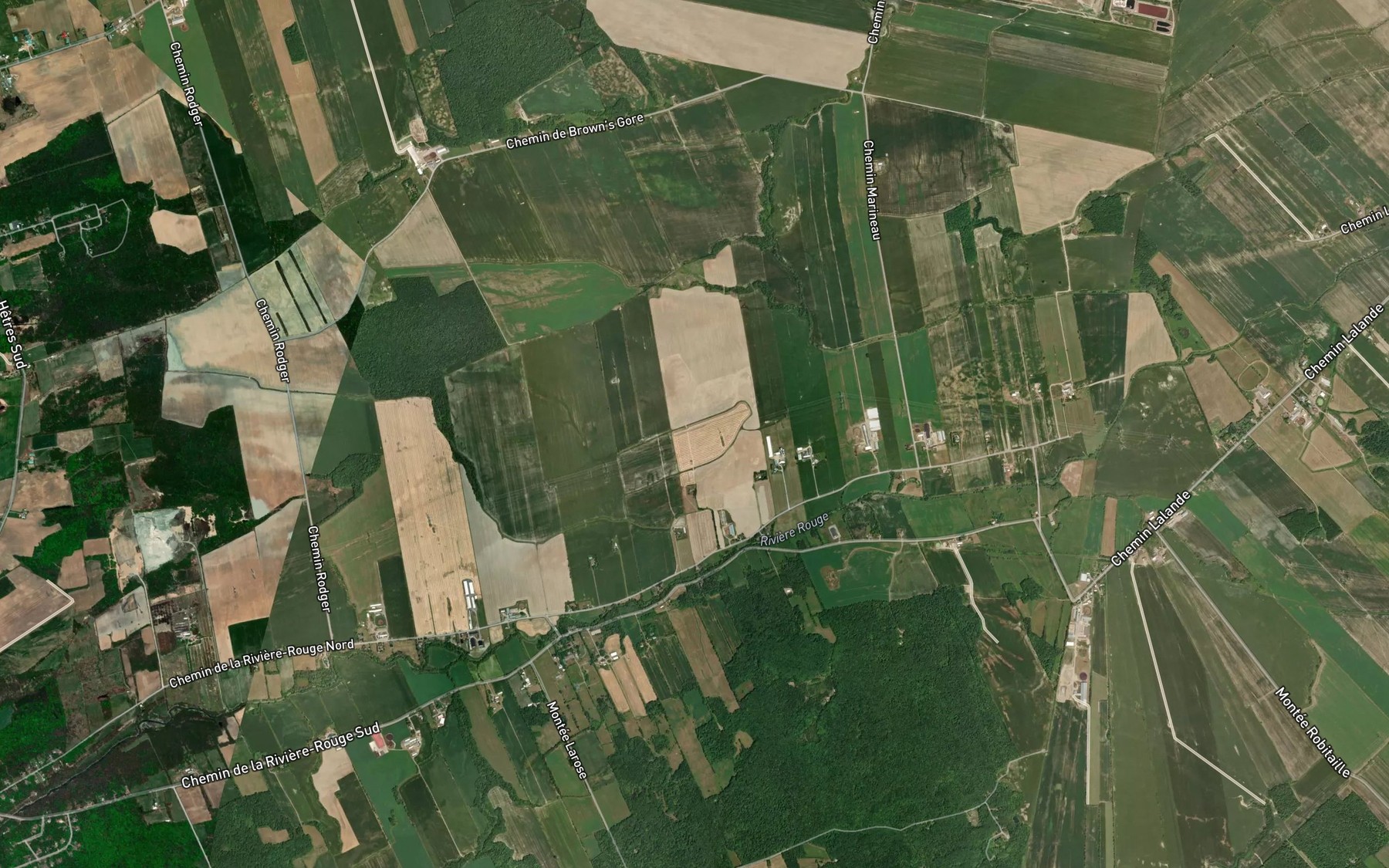 Satellite map of the Cours d'eau Doig