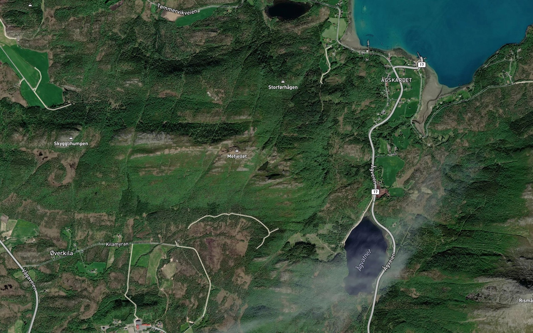Satellite map of the Teppskarvatnet
