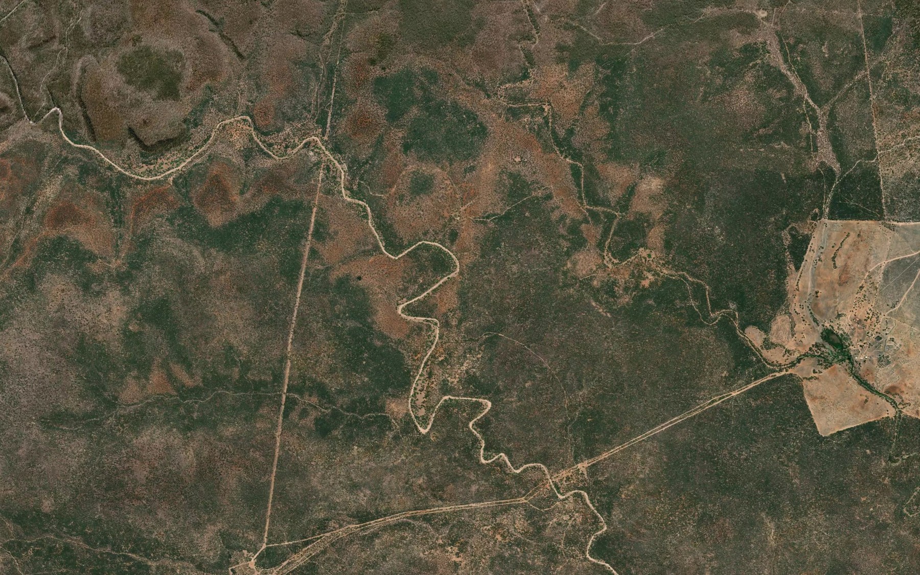 Satellite map of the MacDonald Creek