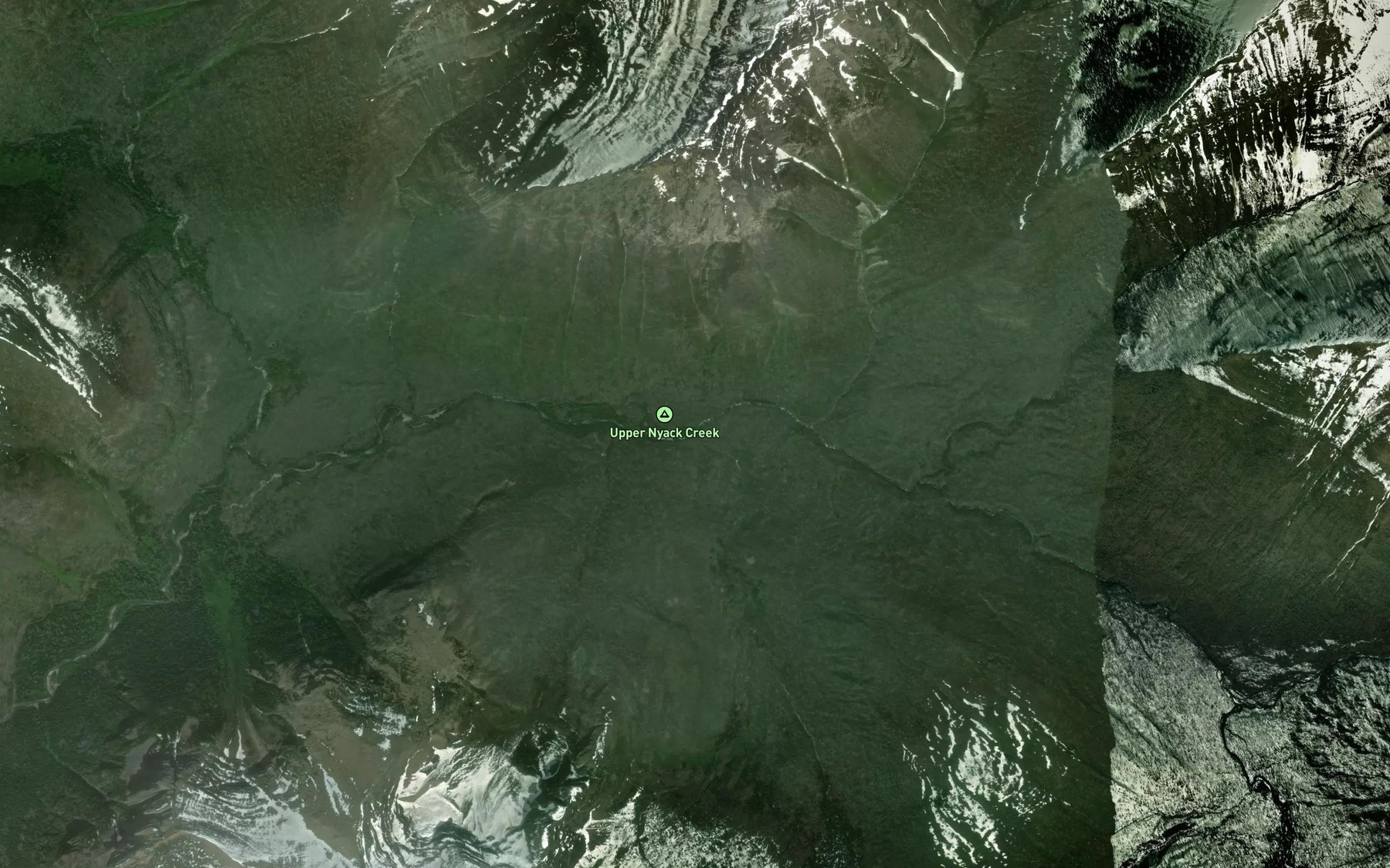 Satellite map of the Stimson Creek