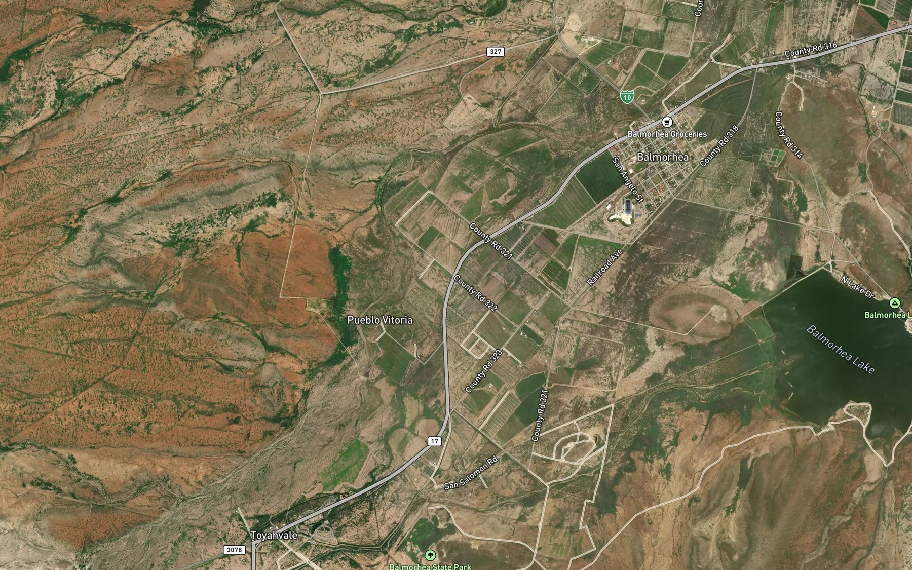 Satellite map of the Main Canal