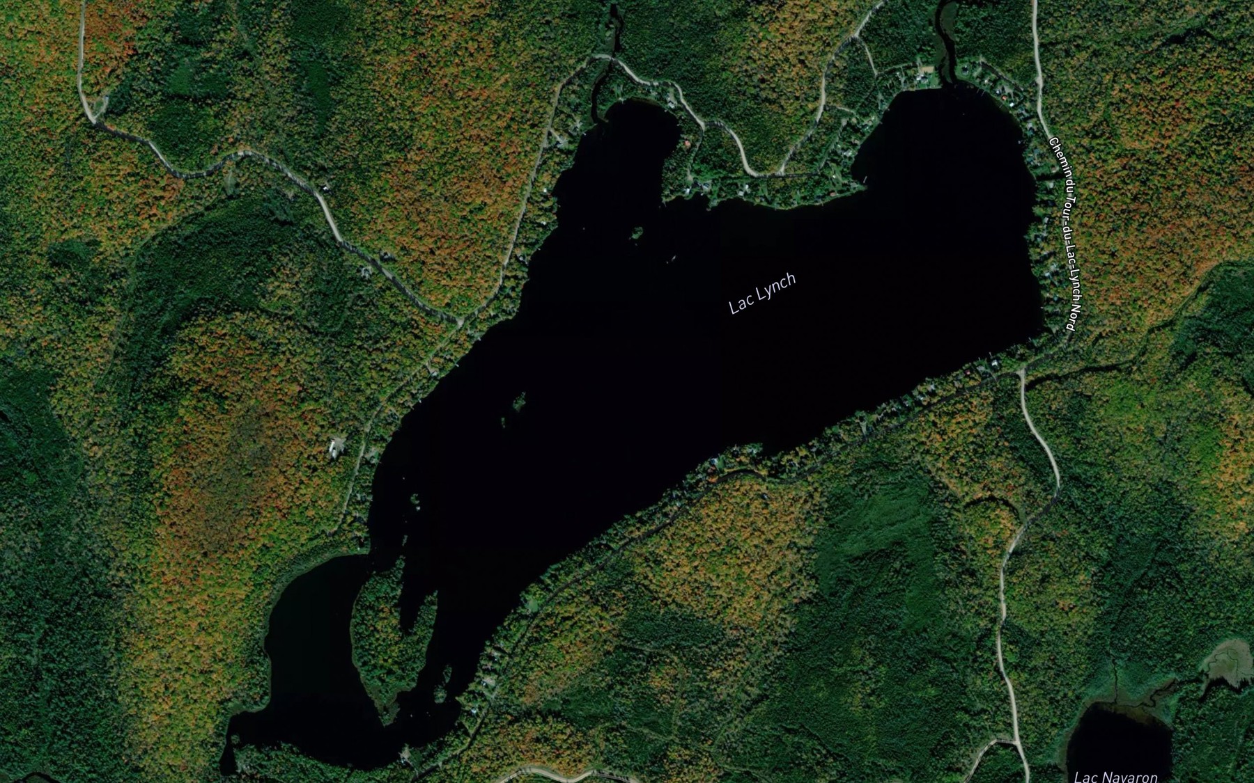 Satellite map of the Lac Lynch