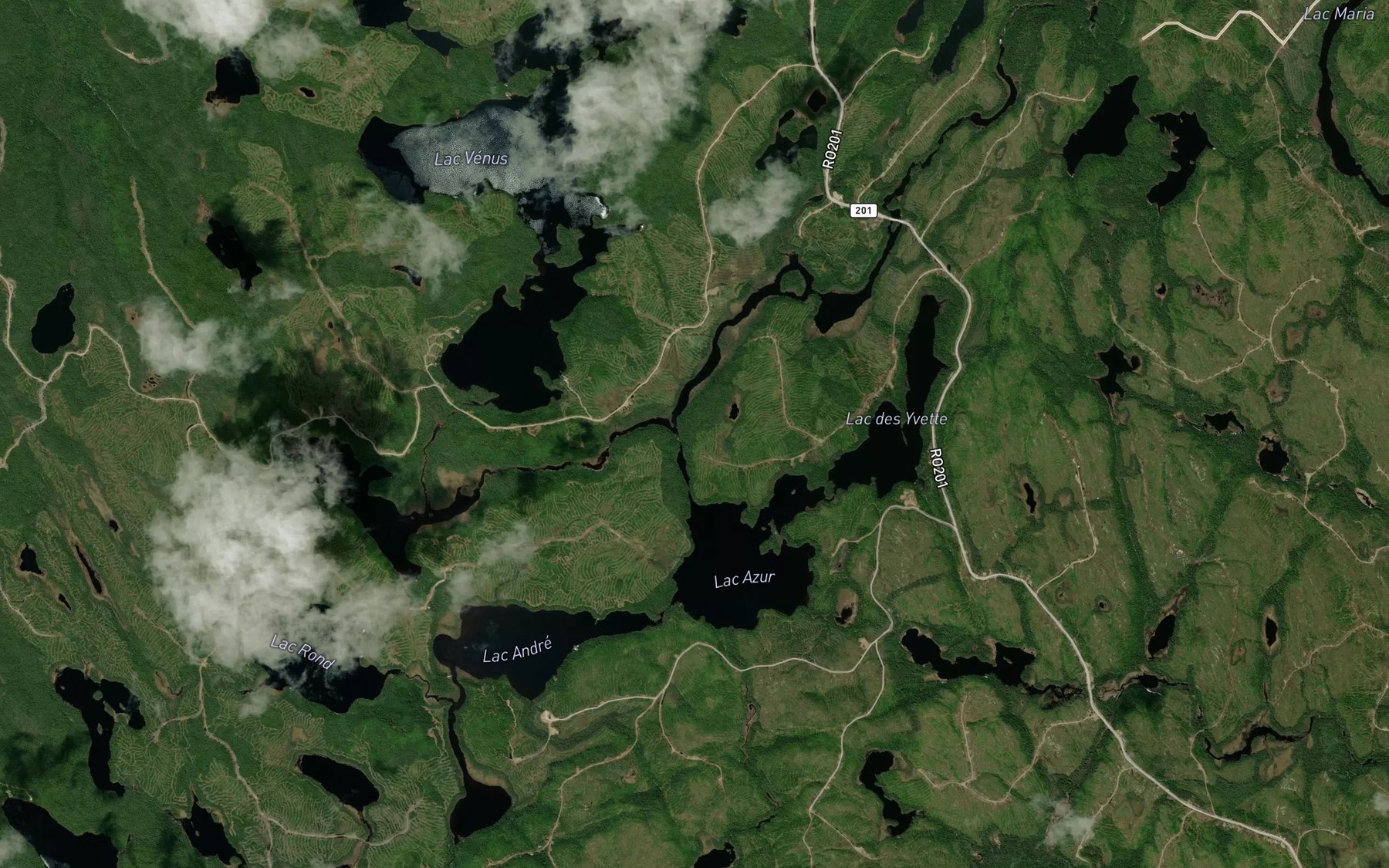 Satellite map of the Riviere Hugo