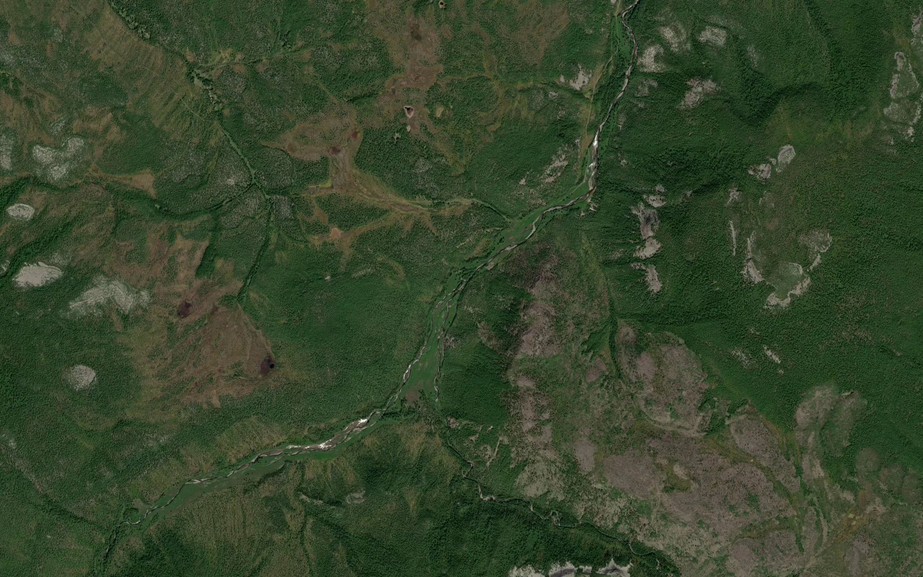 Satellite map of the Pravaya Khal'mikora