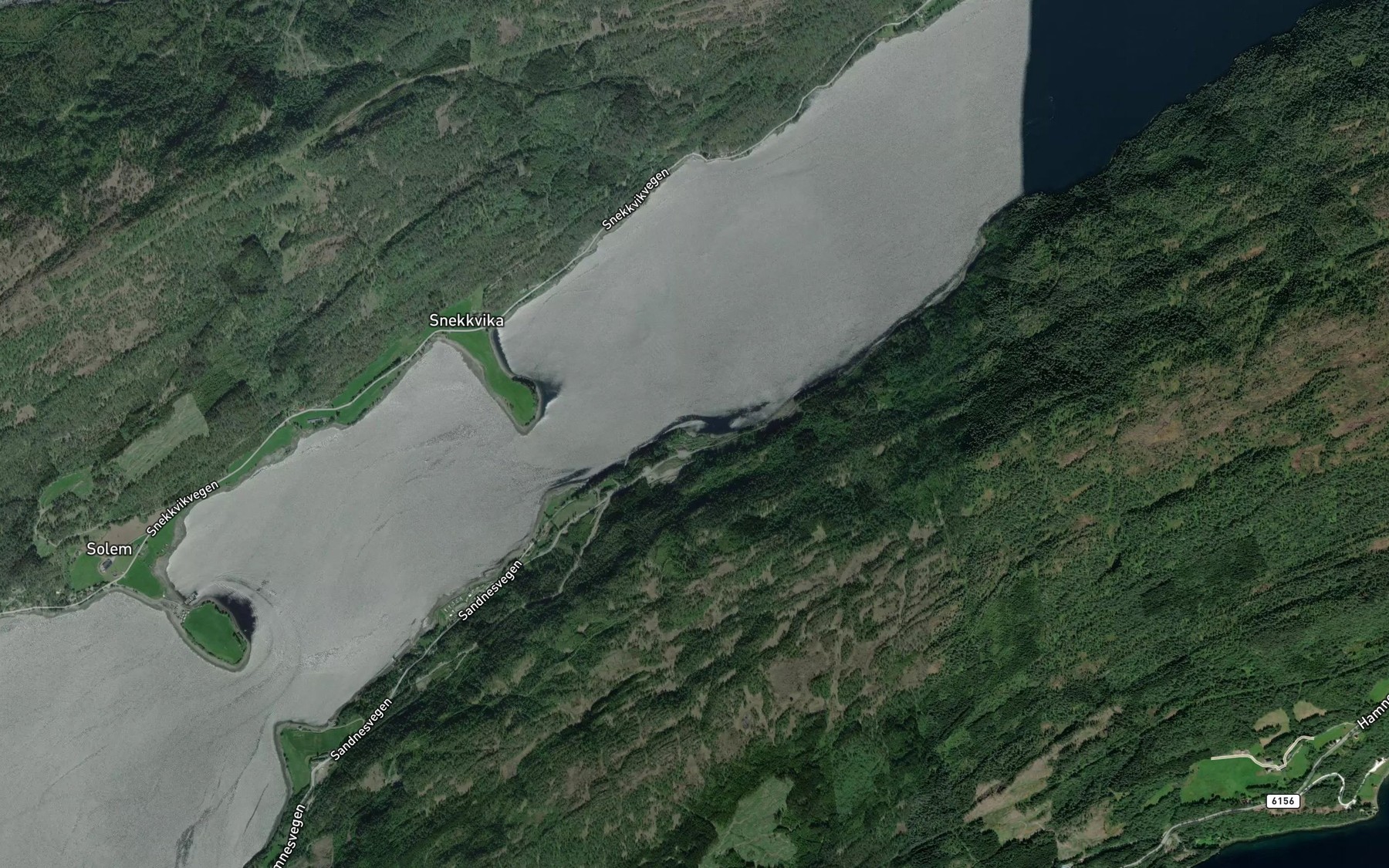 Satellite map of the Sandvika