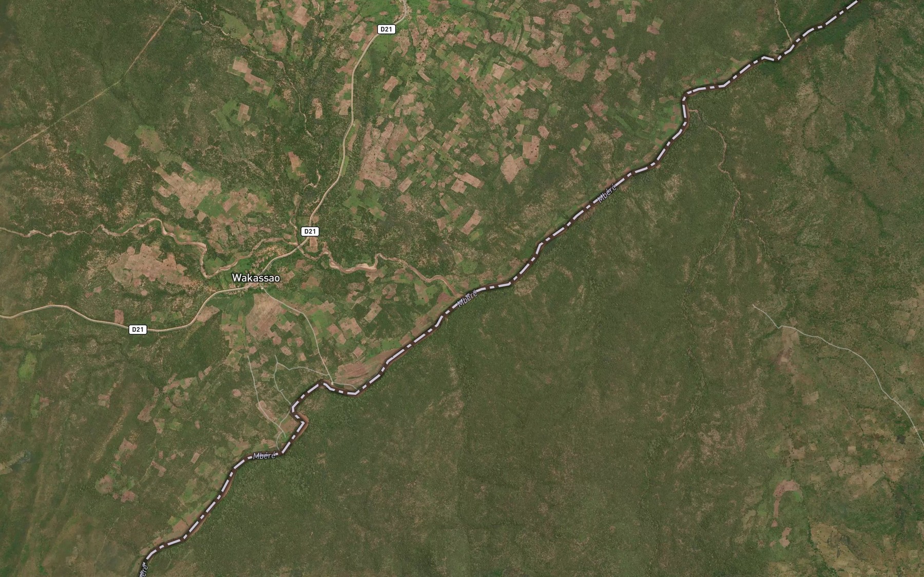 Satellite map of the Guiouhoc