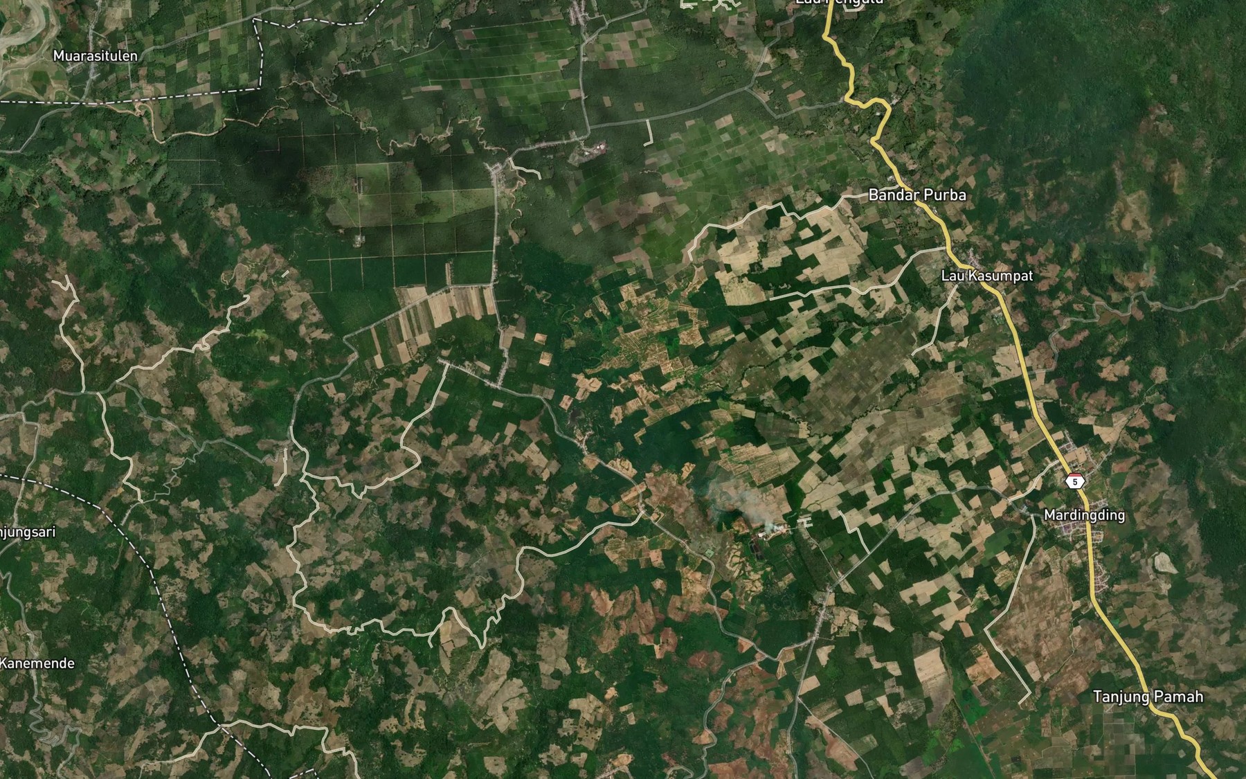 Satellite map of the Lau Kadur