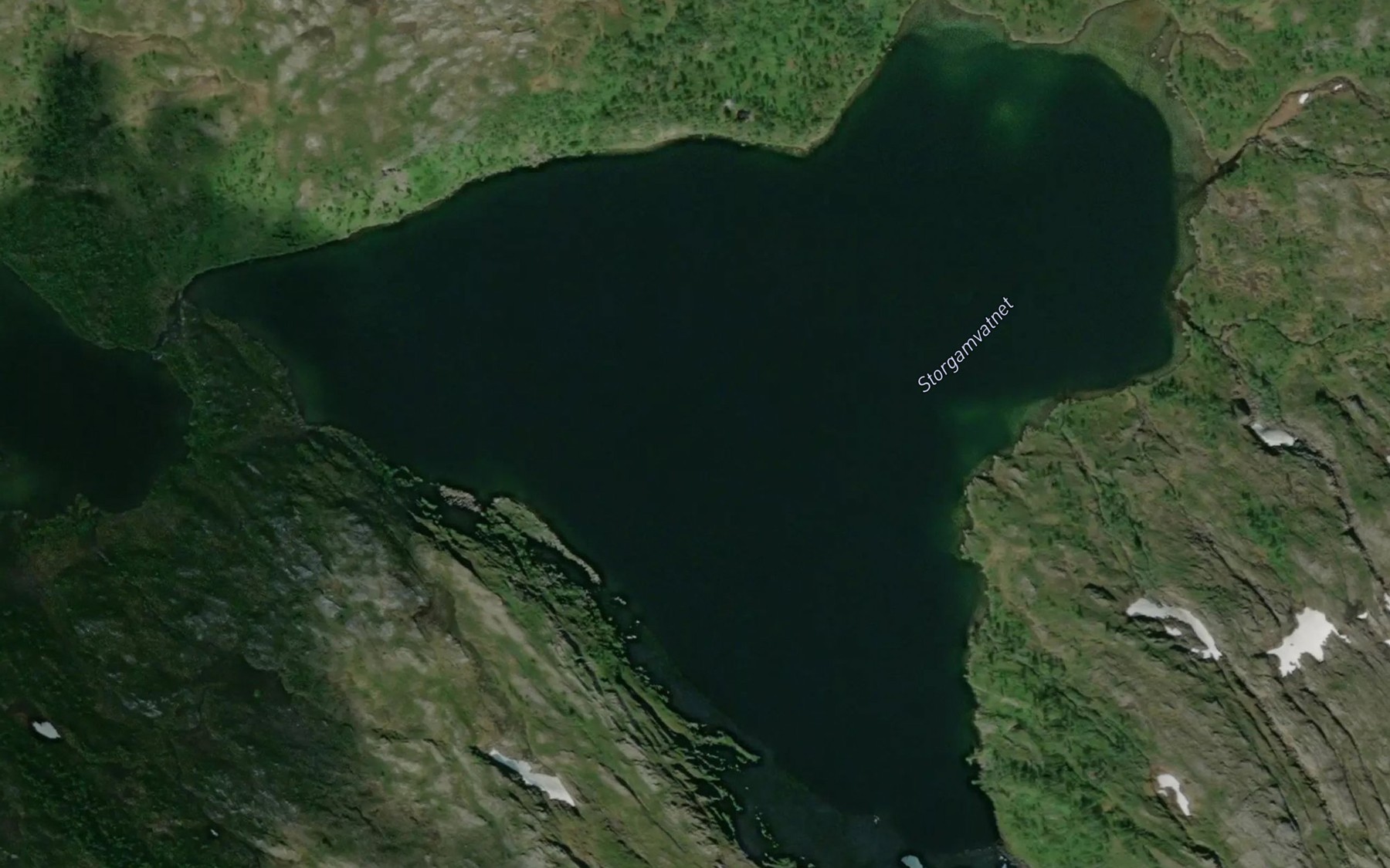 Satellite map of the Storgamvatnet