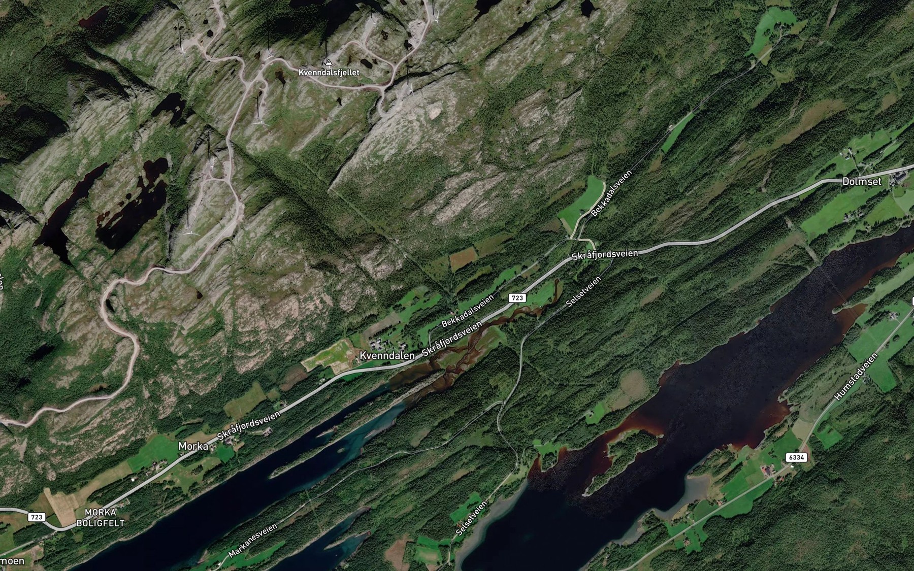 Satellite map of the Litlengbekken