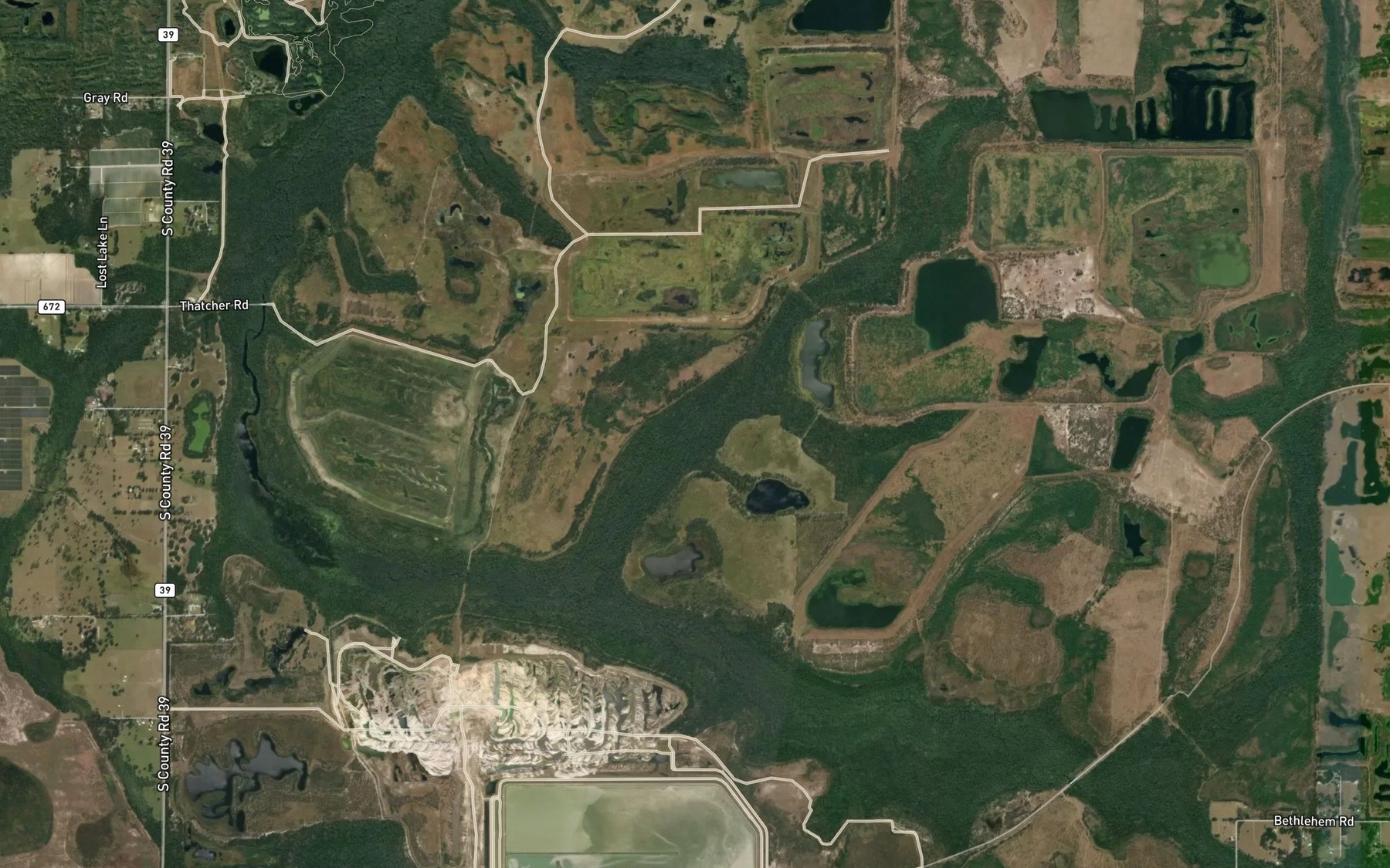 Satellite map of the Gully Branch