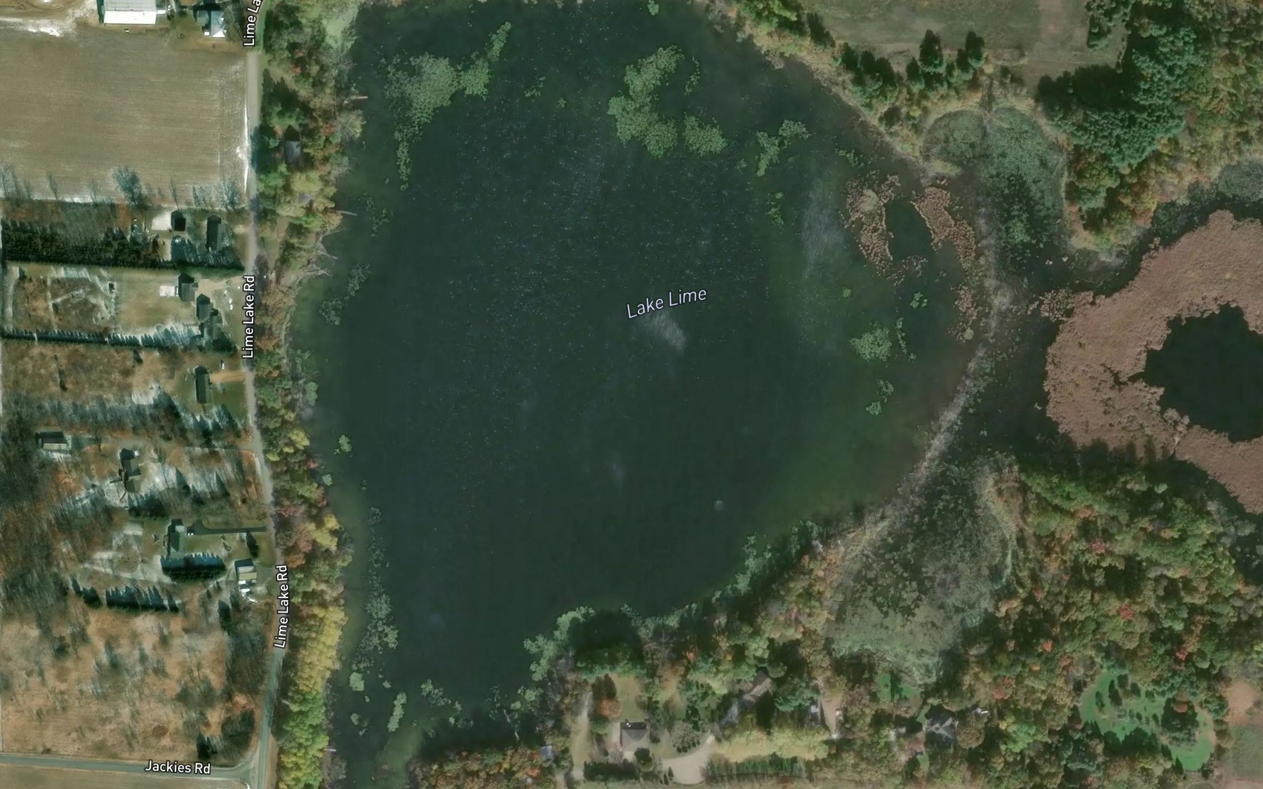 Satellite map of the Lake Lime