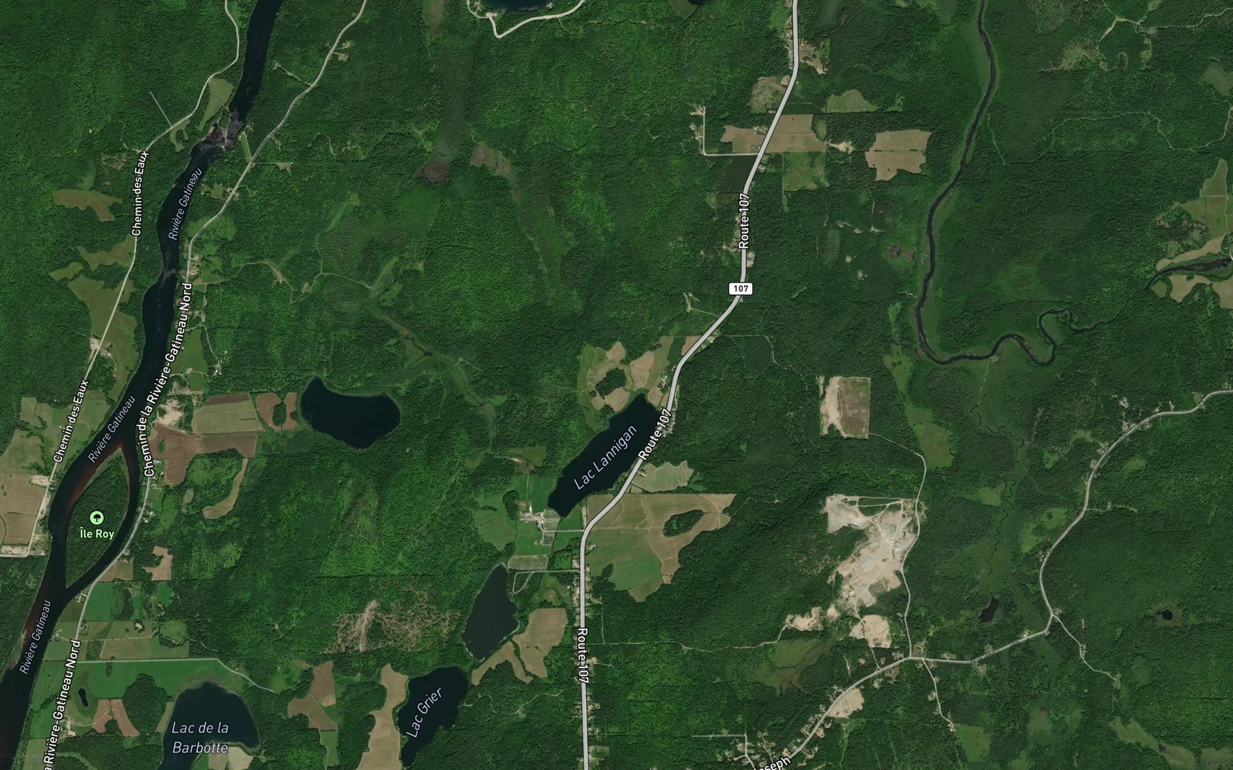 Satellite map of the Decharge Gendron