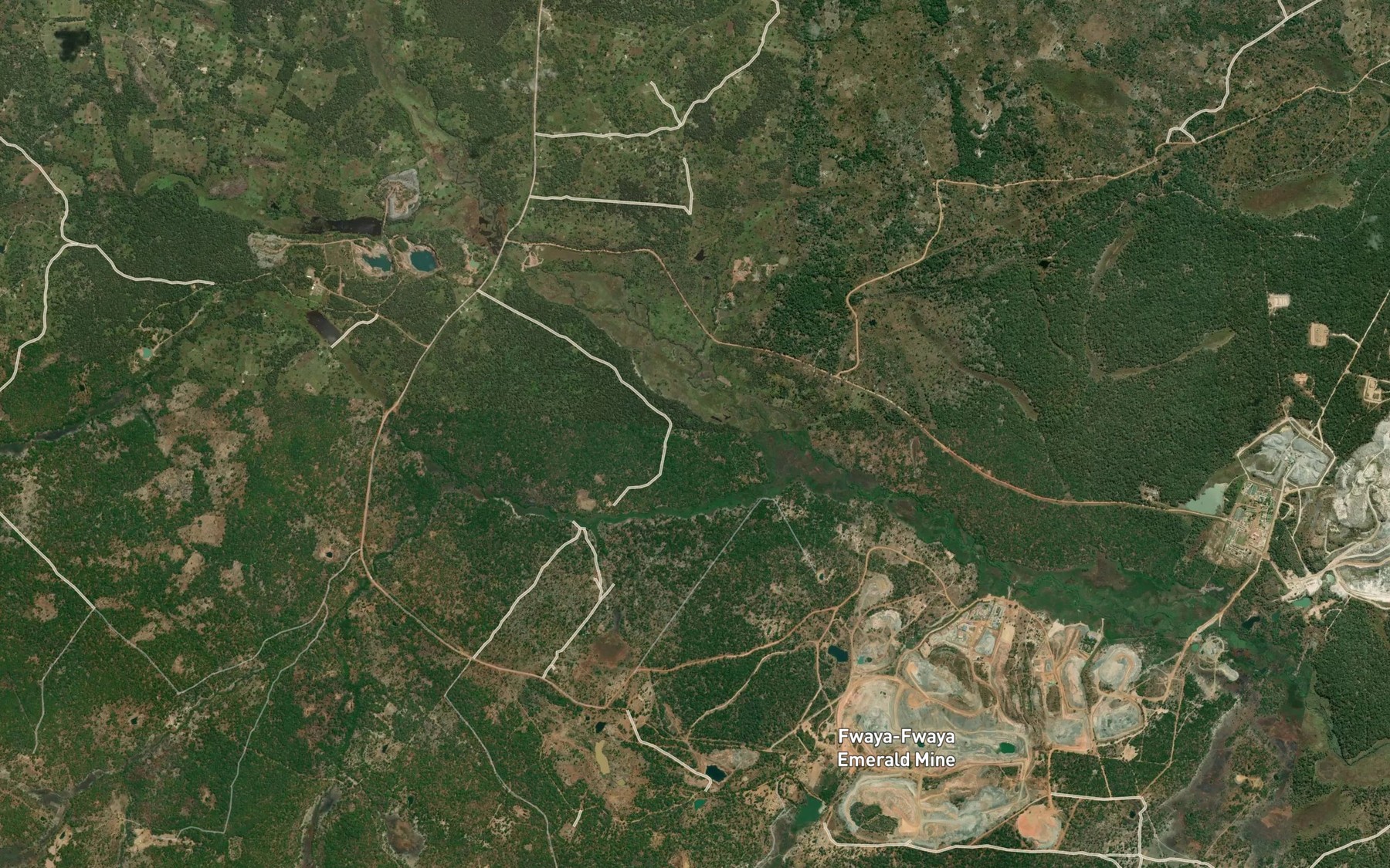 Satellite map of the Kalumbwe