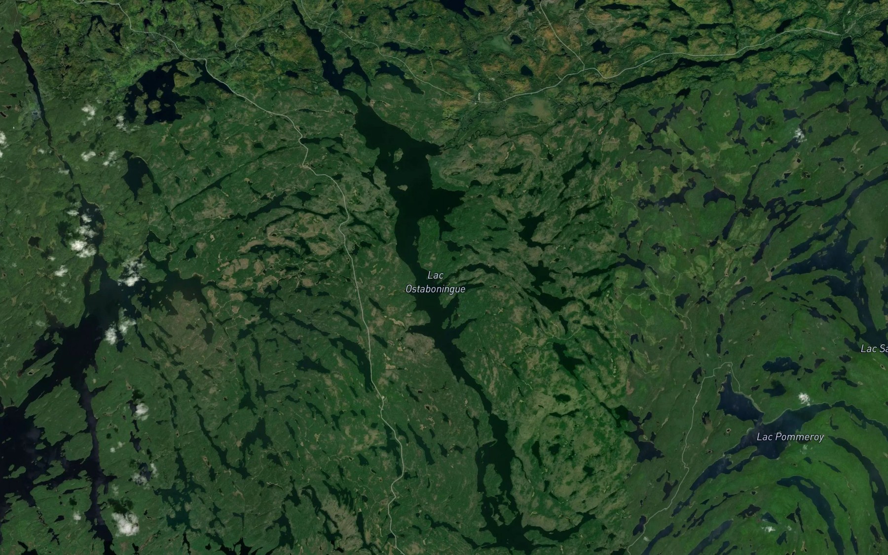 Satellite map of the Lac Ostaboningue