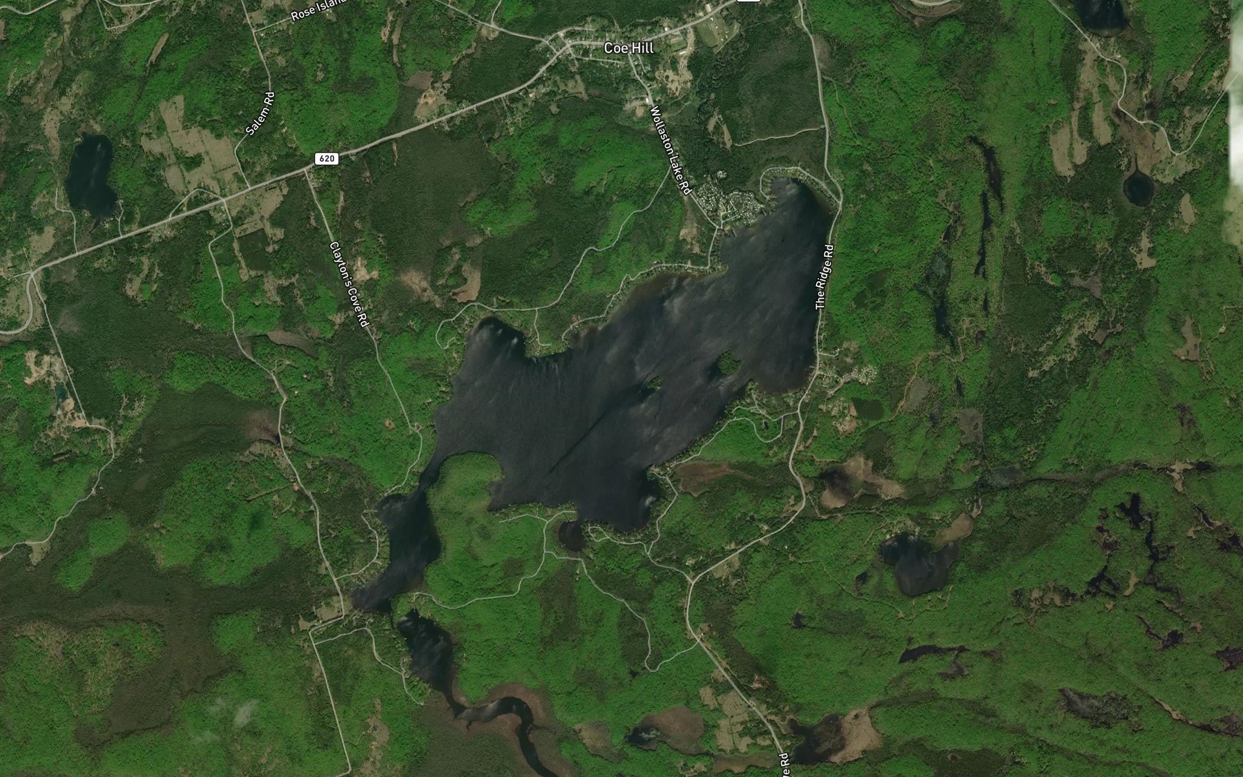 Satellite map of the Wollaston Lake