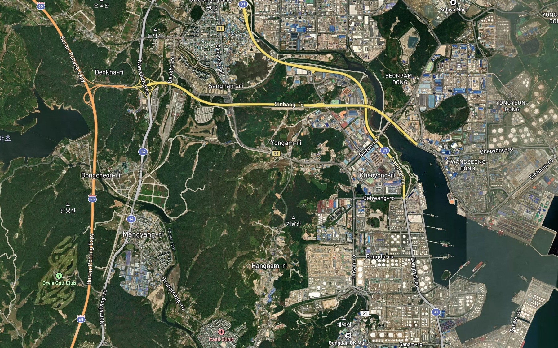 Satellite map of the Darigolmot