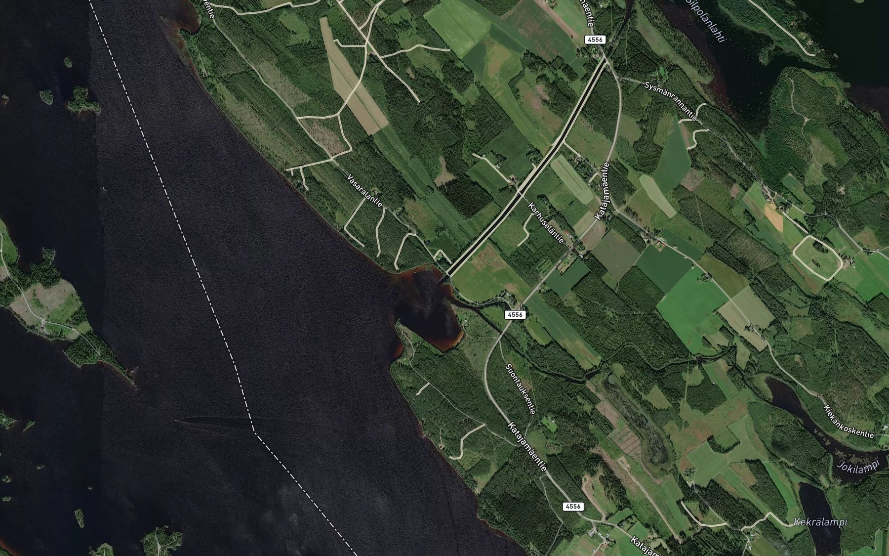 Satellite map of the Kiekan Kanava