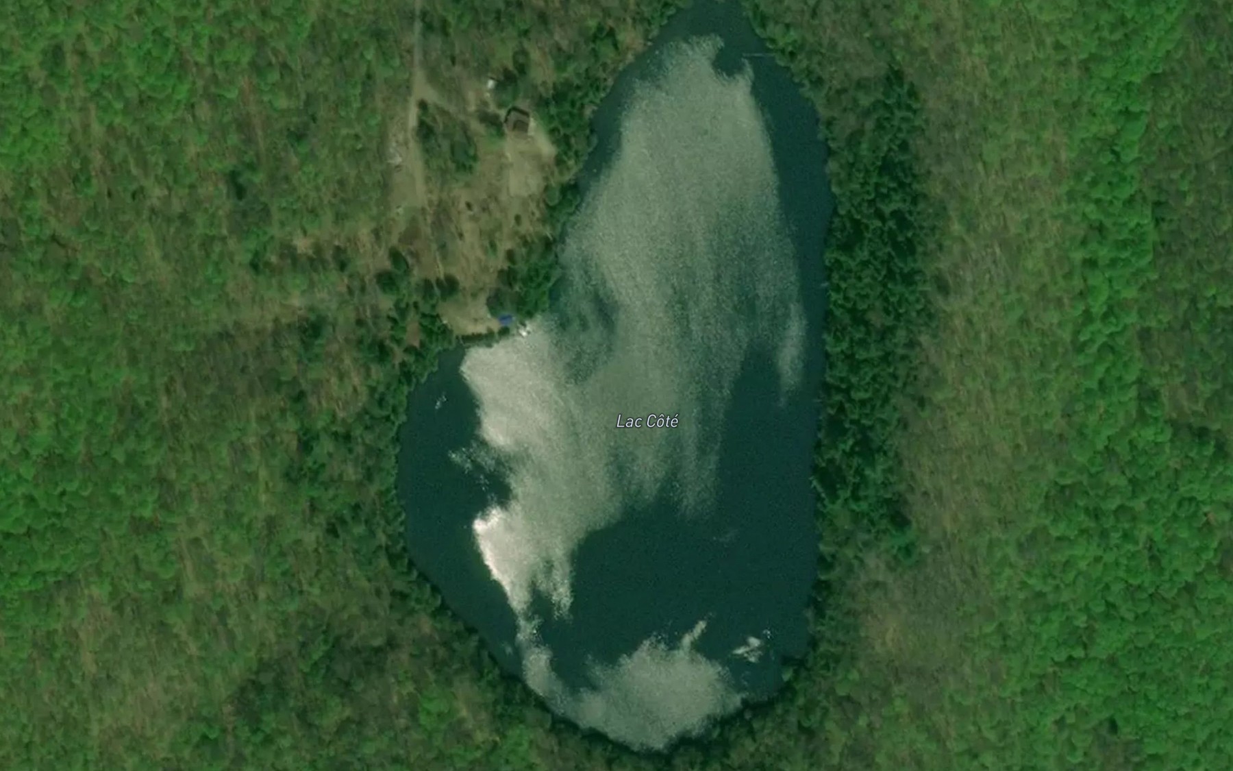 Satellite map of the Lac Cote