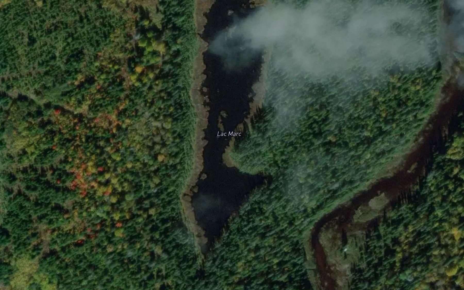 Satellite map of the Lac Marc