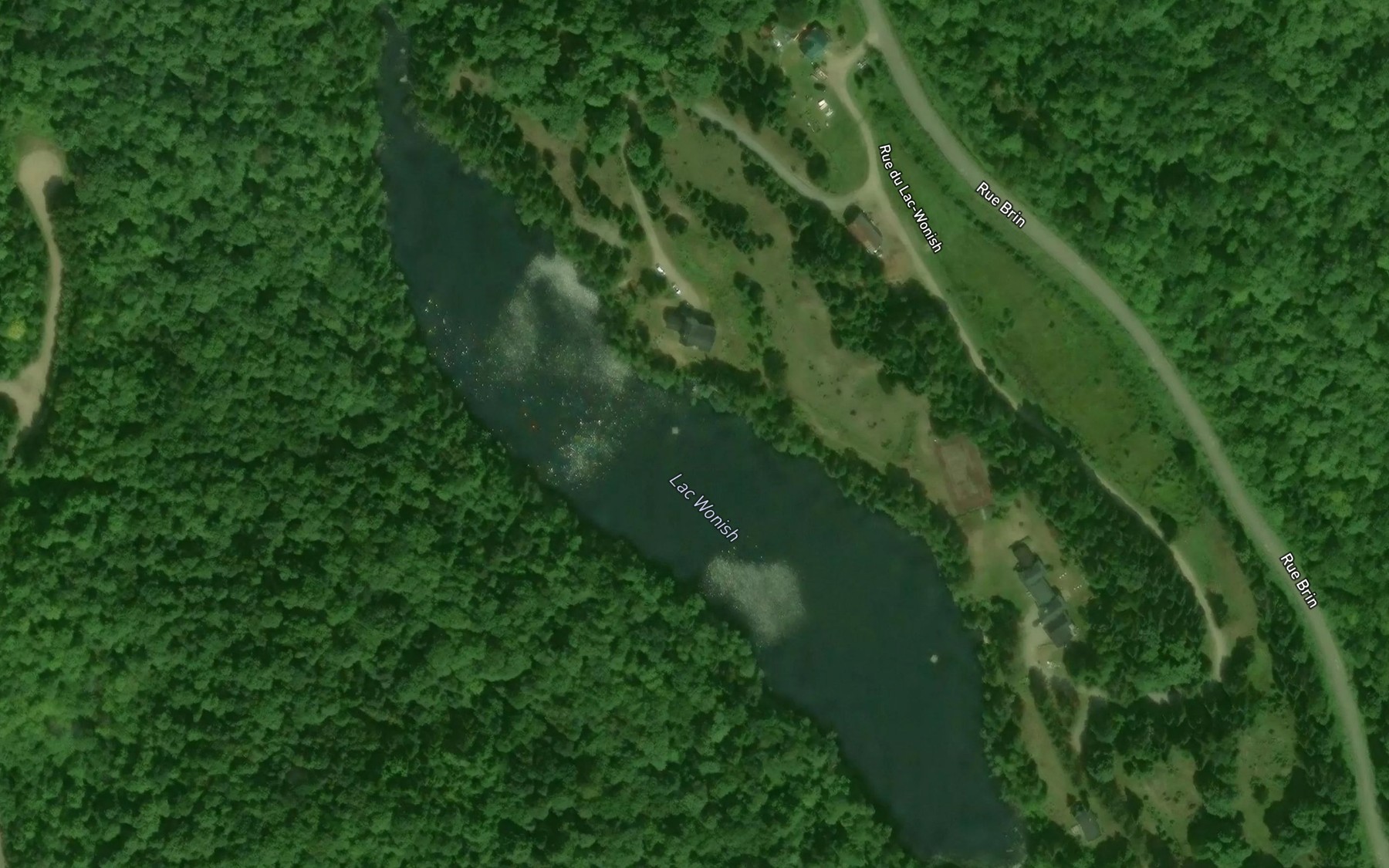 Satellite map of the Lac Wonish