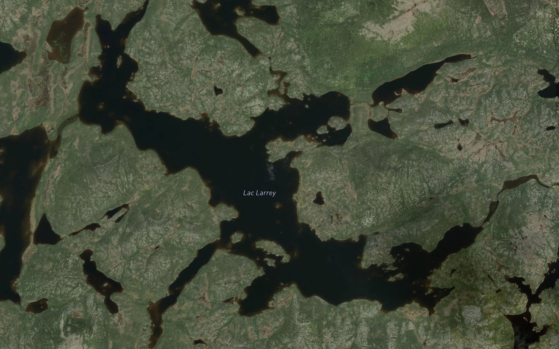 Satellite map of the Lac Larrey