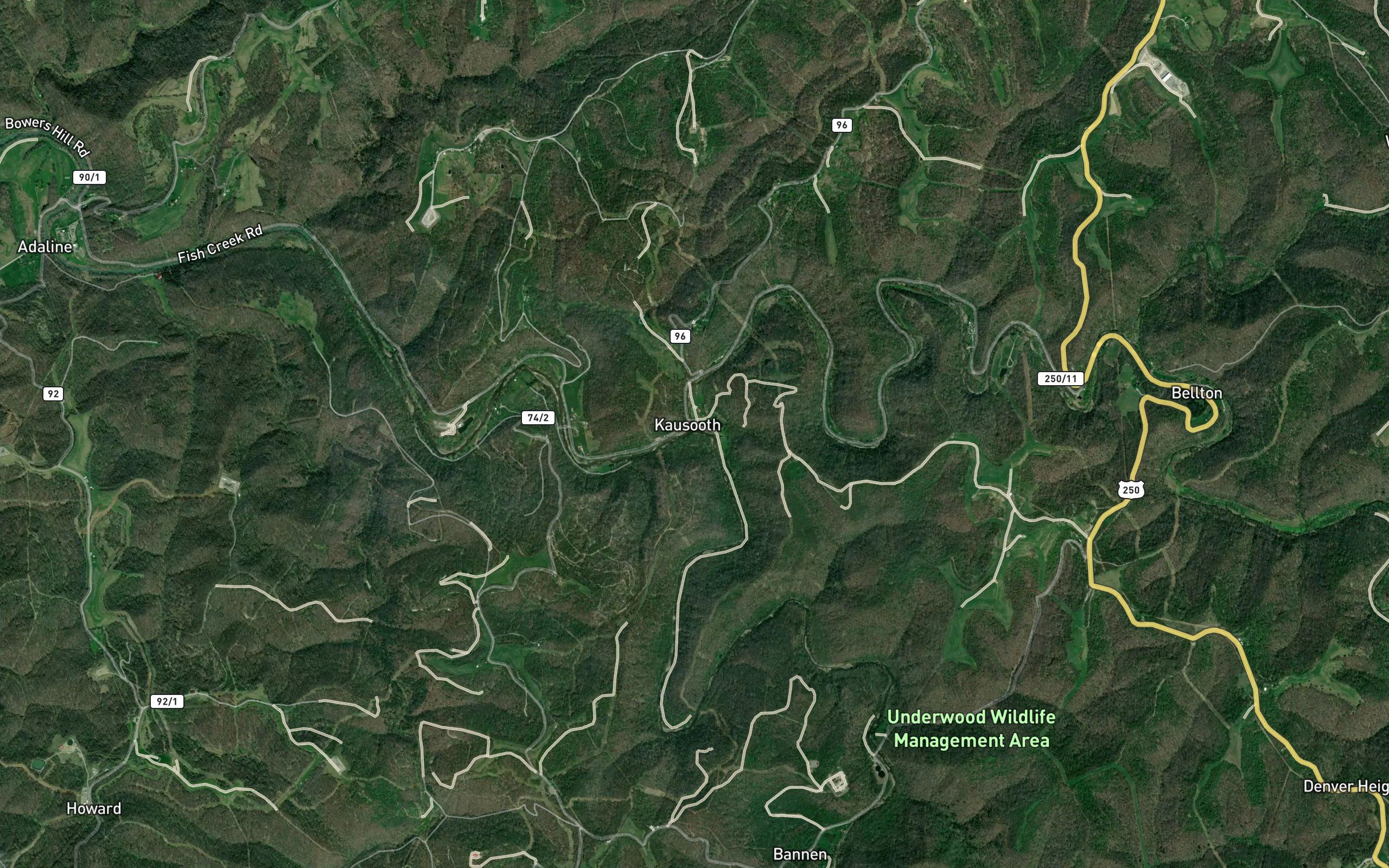West Virginia Fork Fish Creek