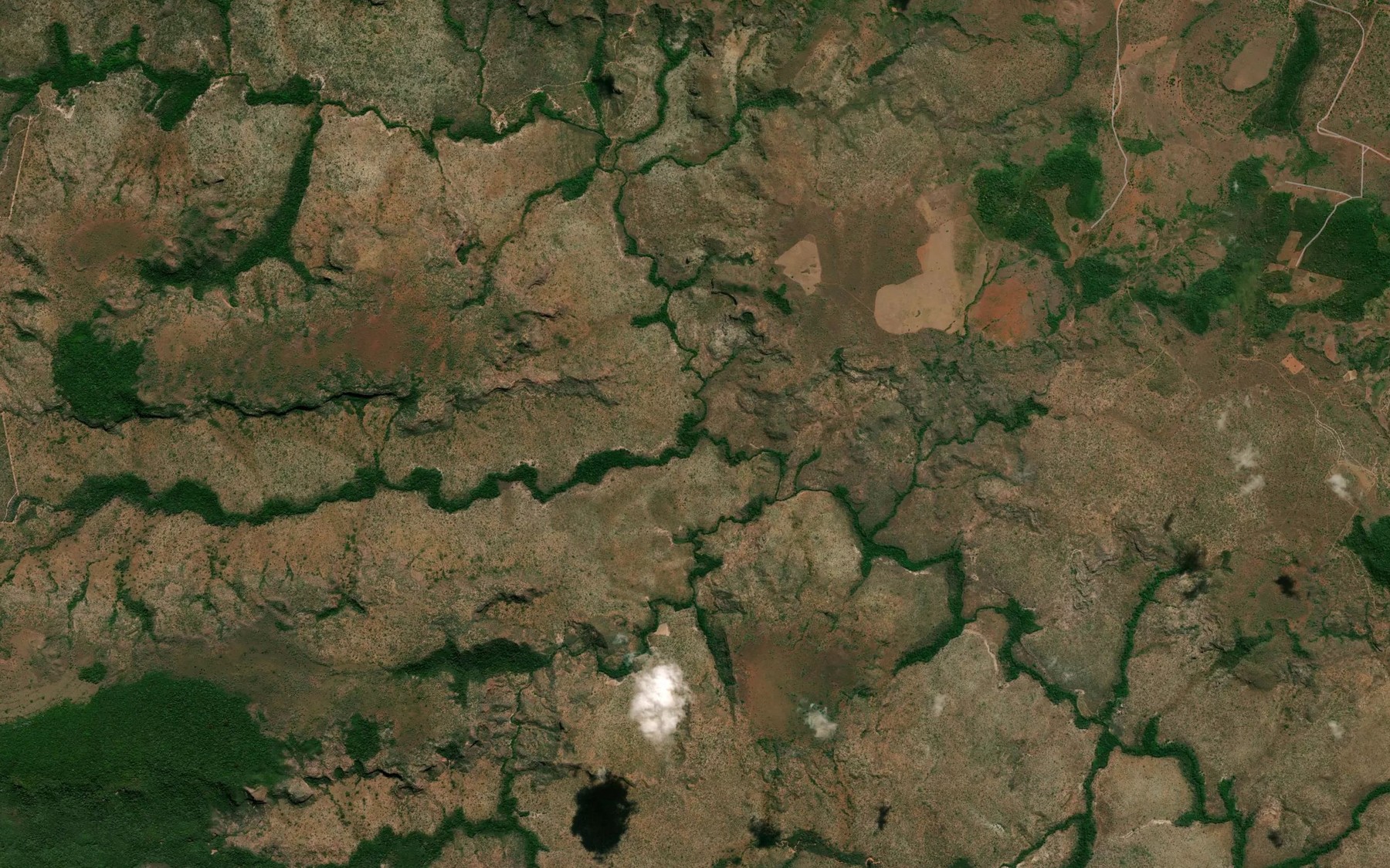 Satellite map of the Corrego da Lagoa