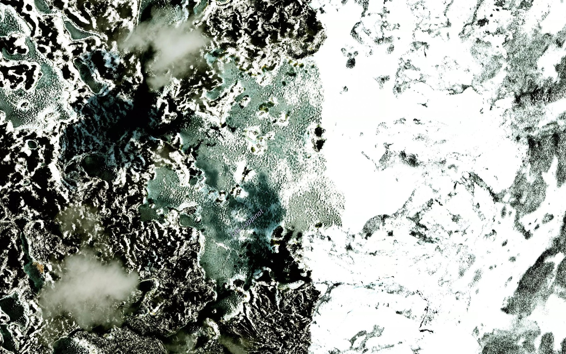Satellite map of the Lac Lappinot