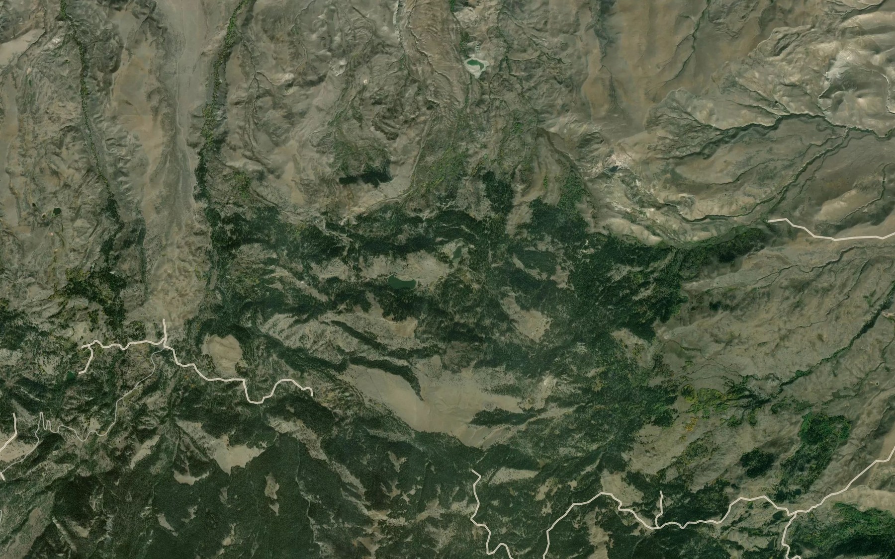 Satellite map of the Darrah Number 1 Reservoir