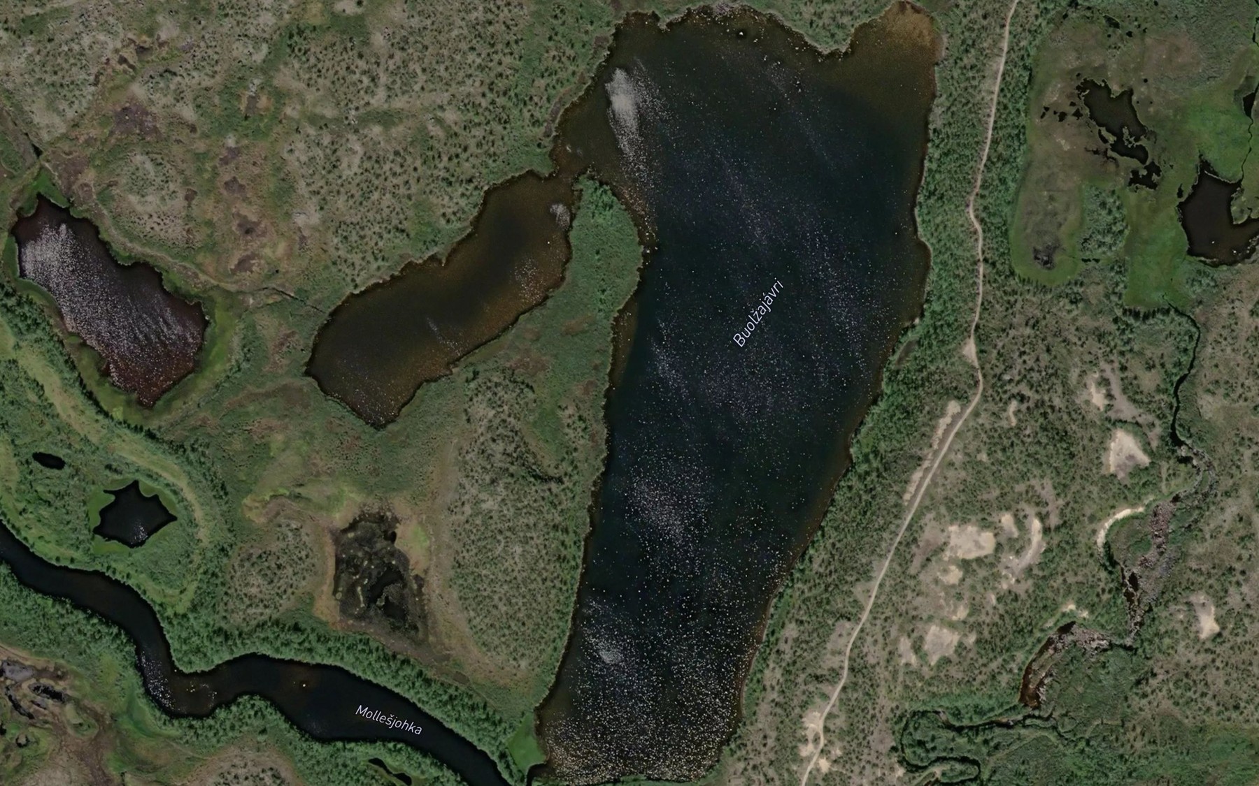 Satellite map of the Buolnajavri