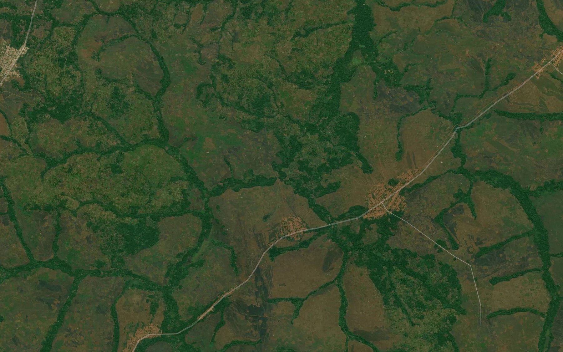 Satellite map of the Wowola