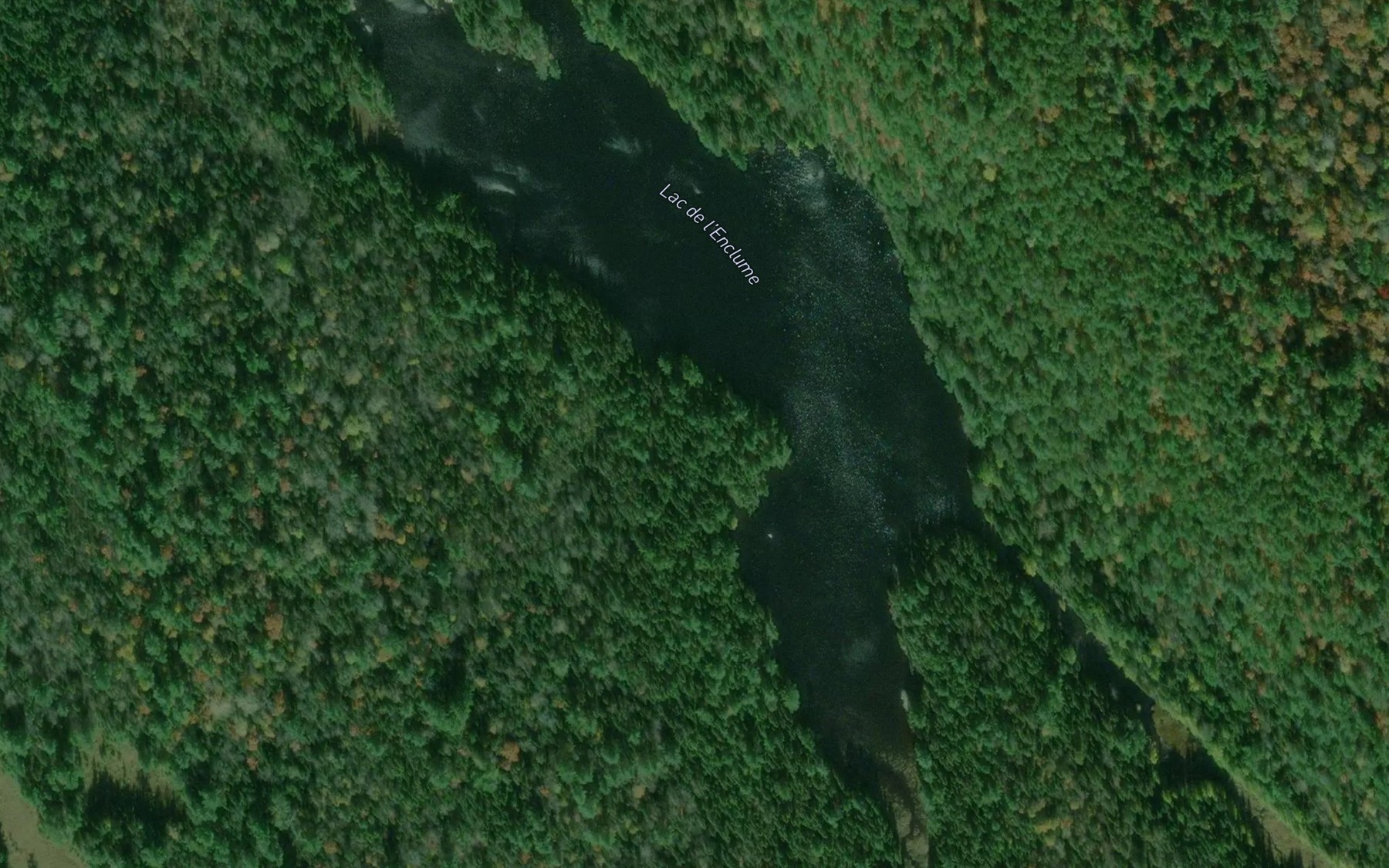 Satellite map of the Lac de l'Enclume