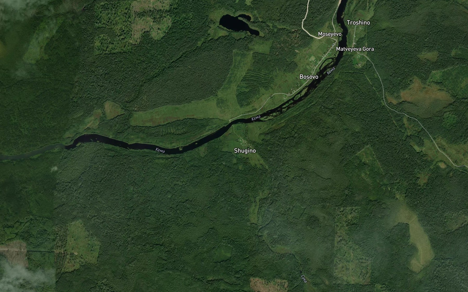 Satellite map of the Suka