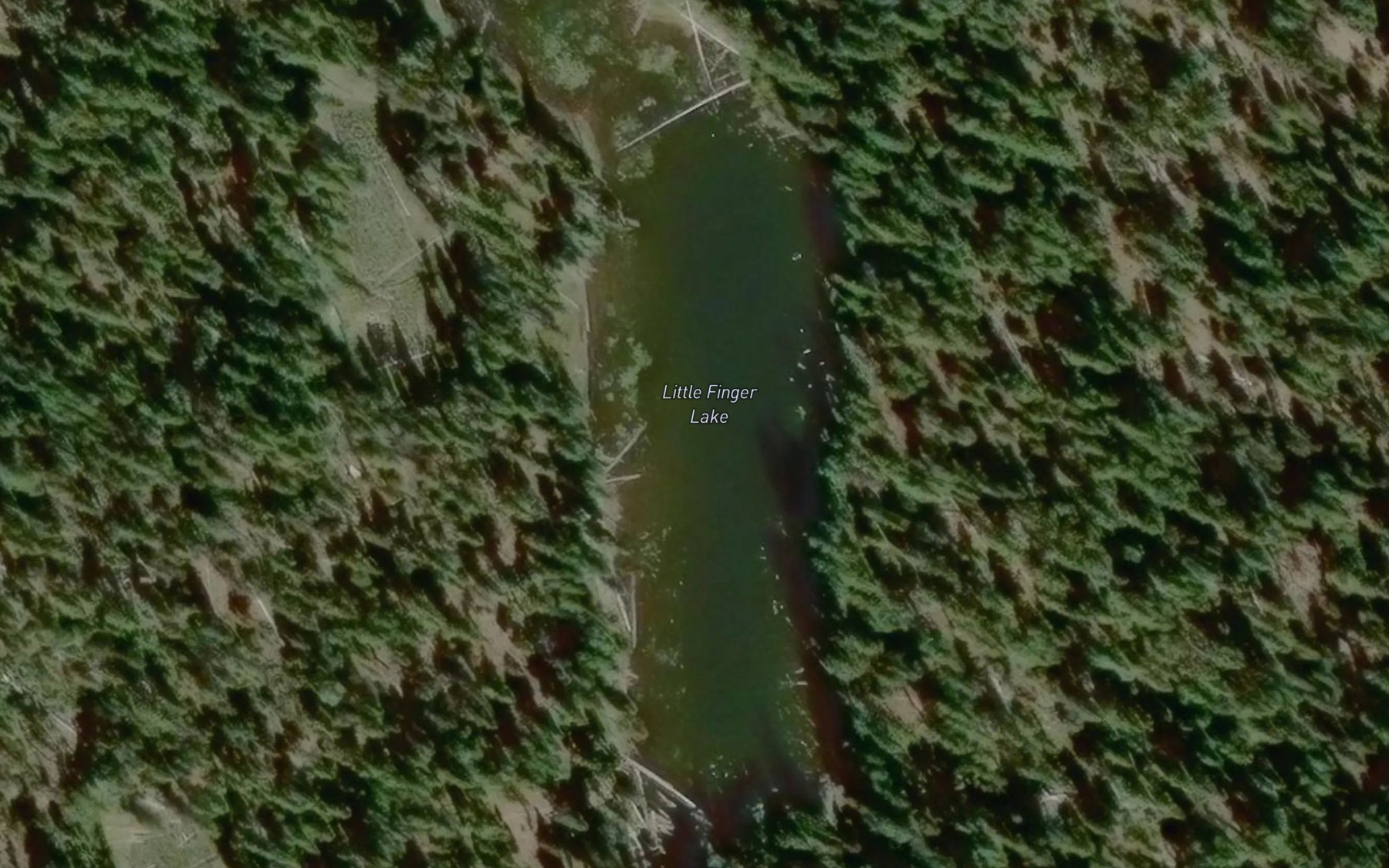 Satellite map of the Little Finger Lake
