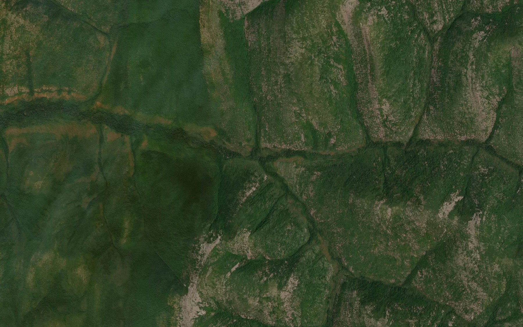 Satellite map of the Gornyak