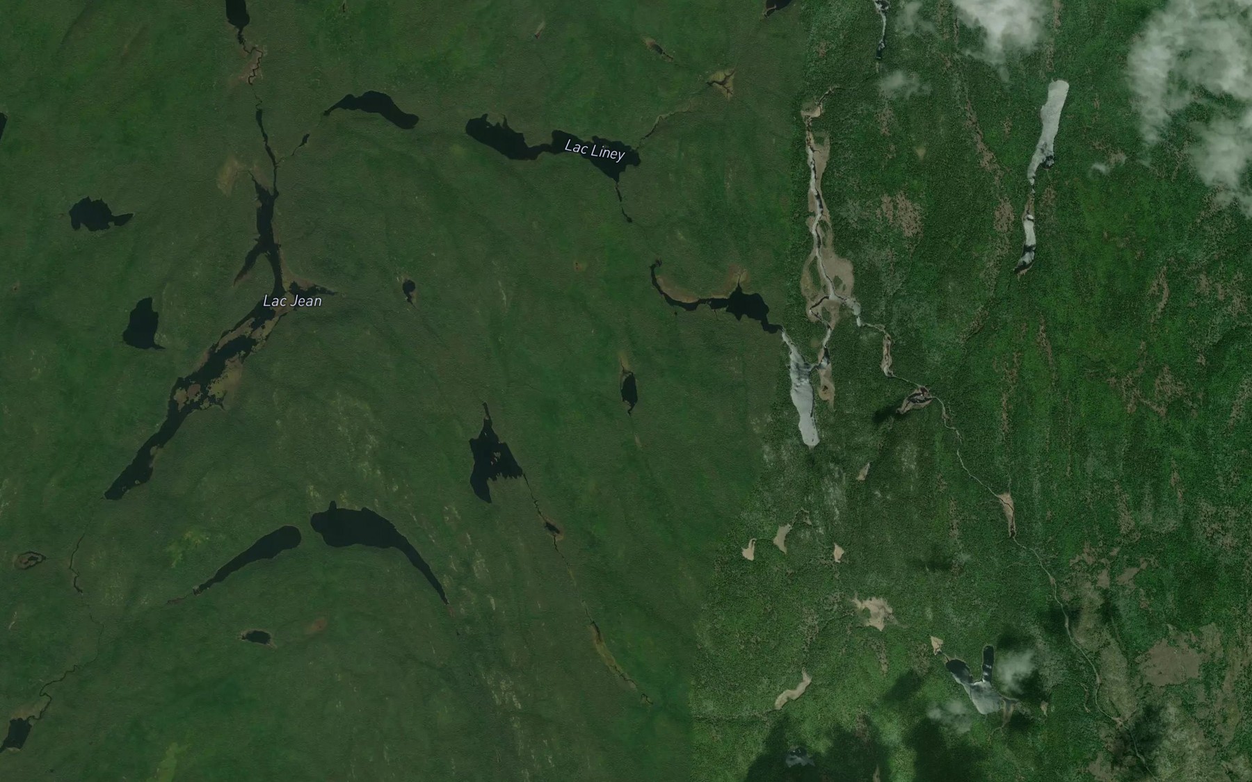 Satellite map of the Lac Mary