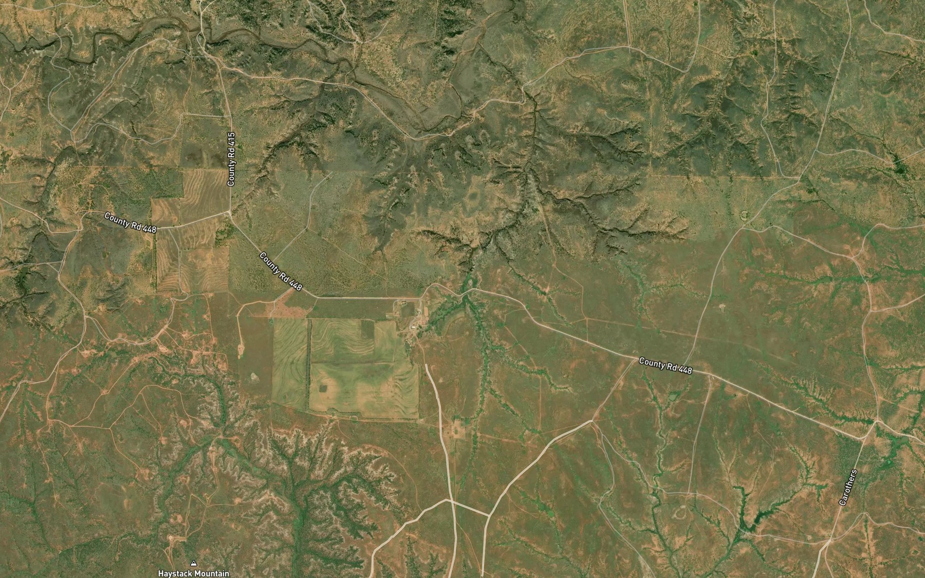 Satellite map of the Bar S Ranch Upper Lake