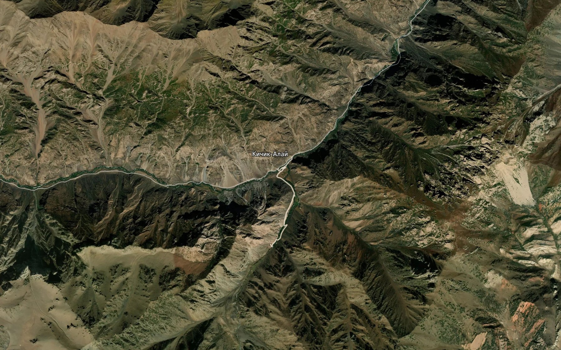 Satellite map of the Kosh-Moynok