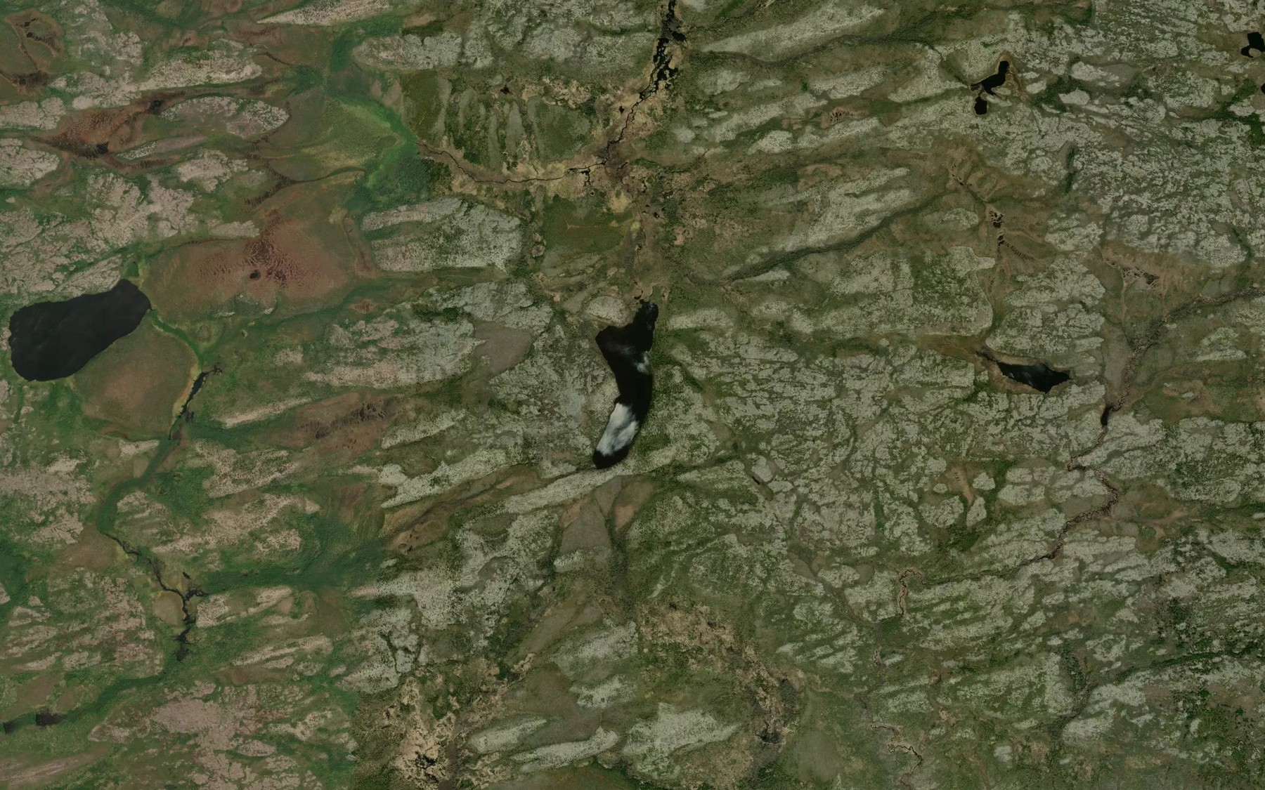 Satellite map of the Lac Uschiskakamaw