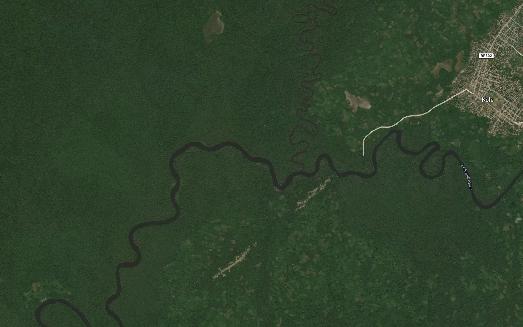 Satellite map of the Endjombo